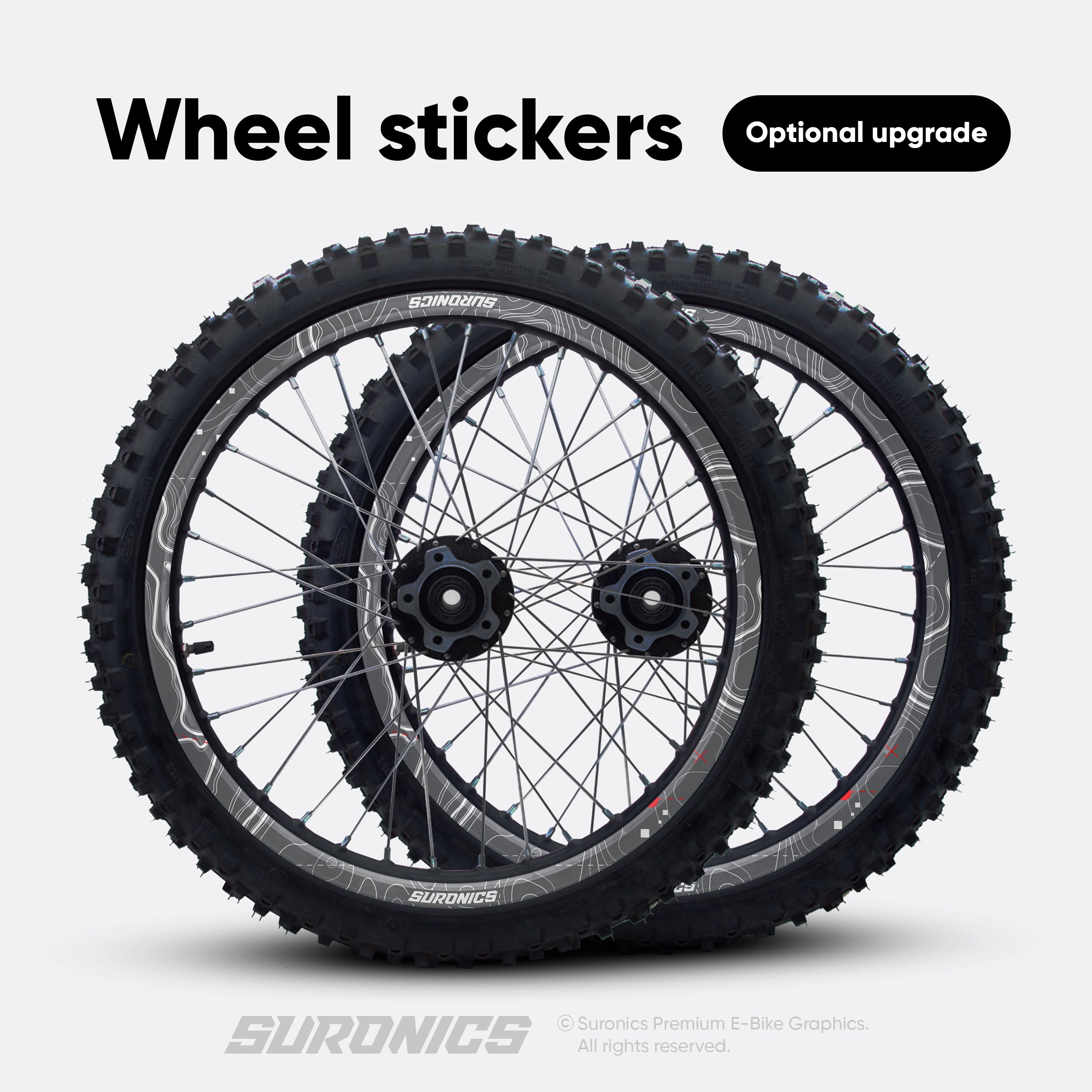 EXPLORER GREY RED E-Ride Pro SS SR Graphics kit