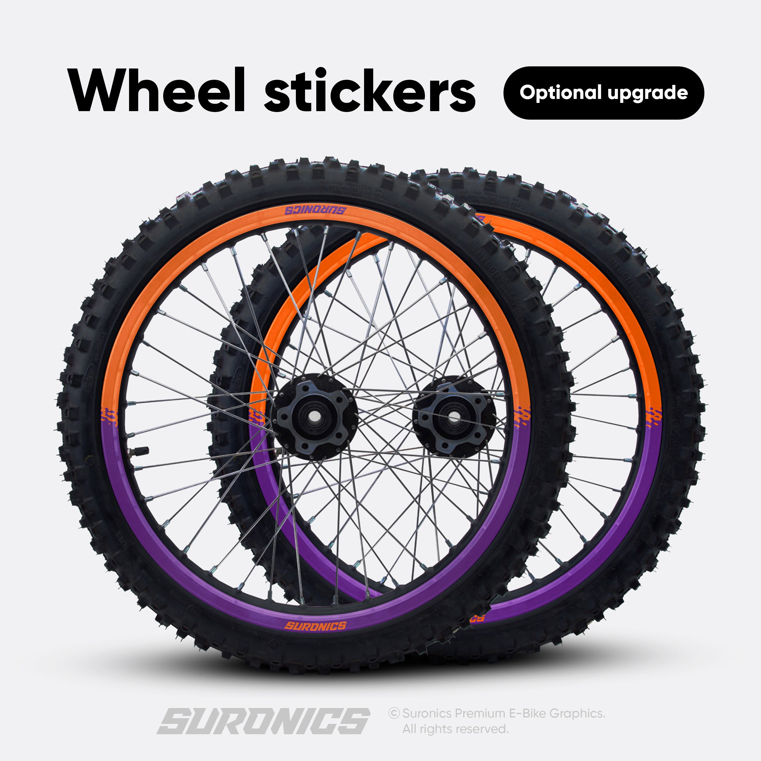 HALF PURPLE ORANGE 79Bike Falcon PRO / GT / M Graphics kit