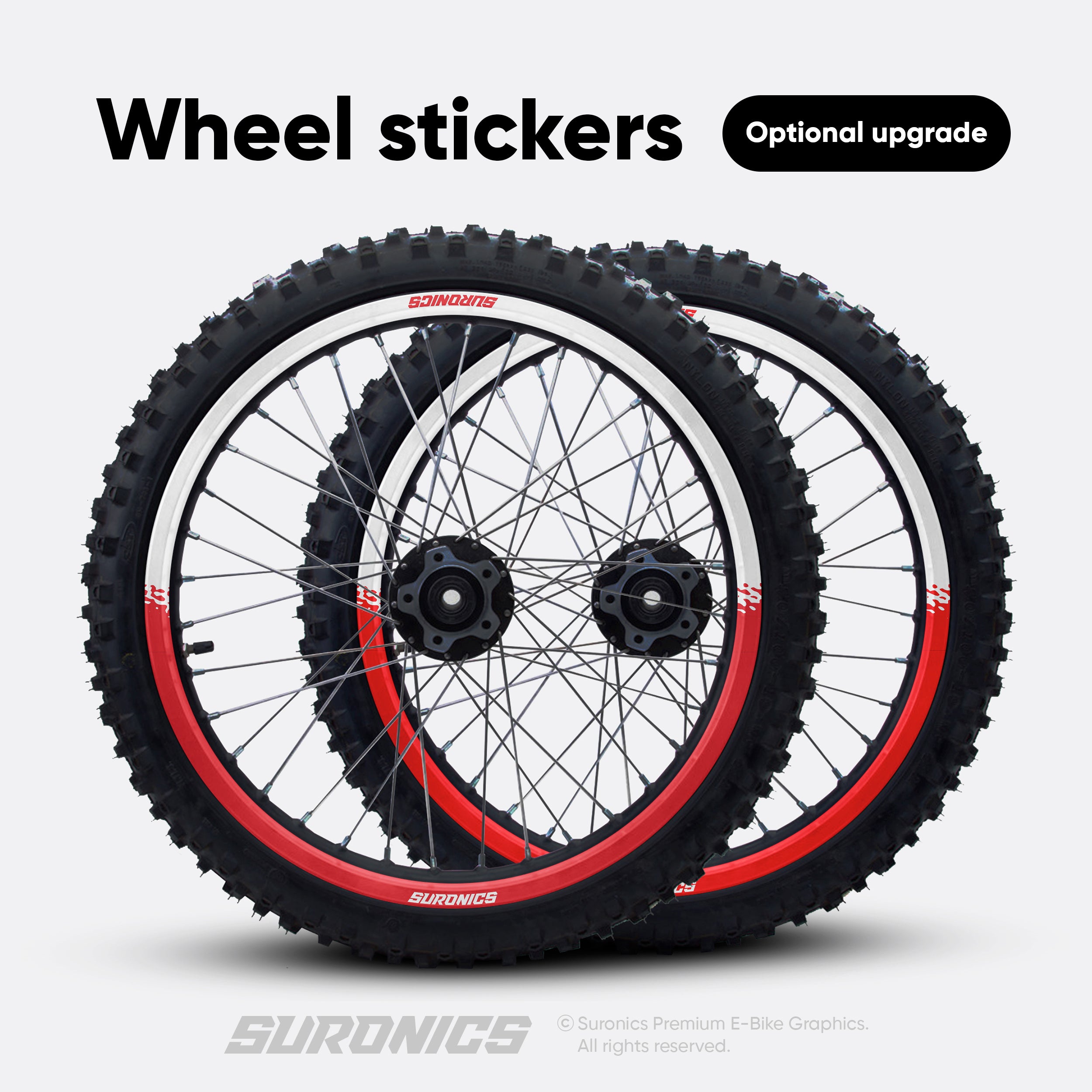 HALF RED WHITE Stark Varg Graphics kit