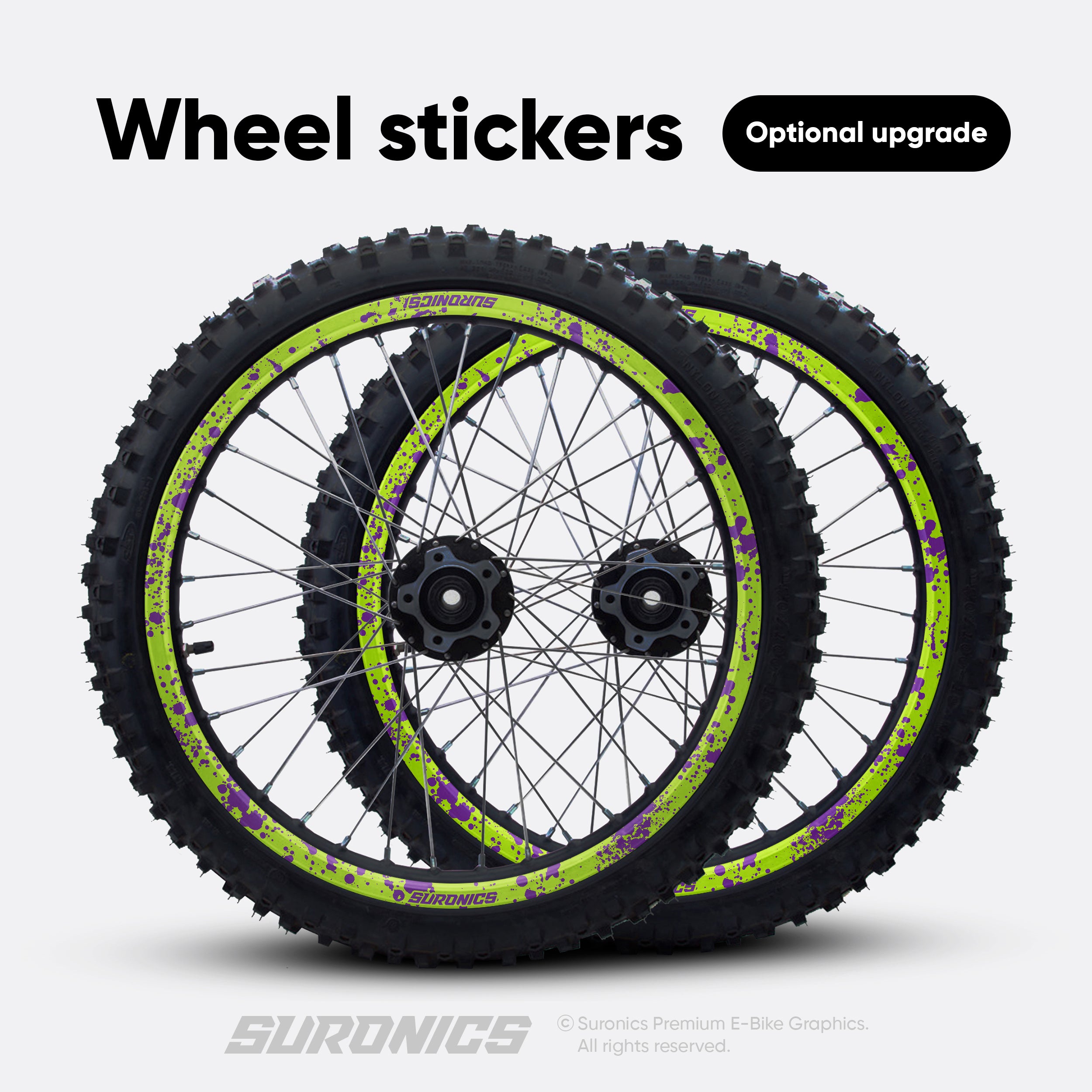 SPLATTER GREEN PURPLE Rerode R1 Graphics kit