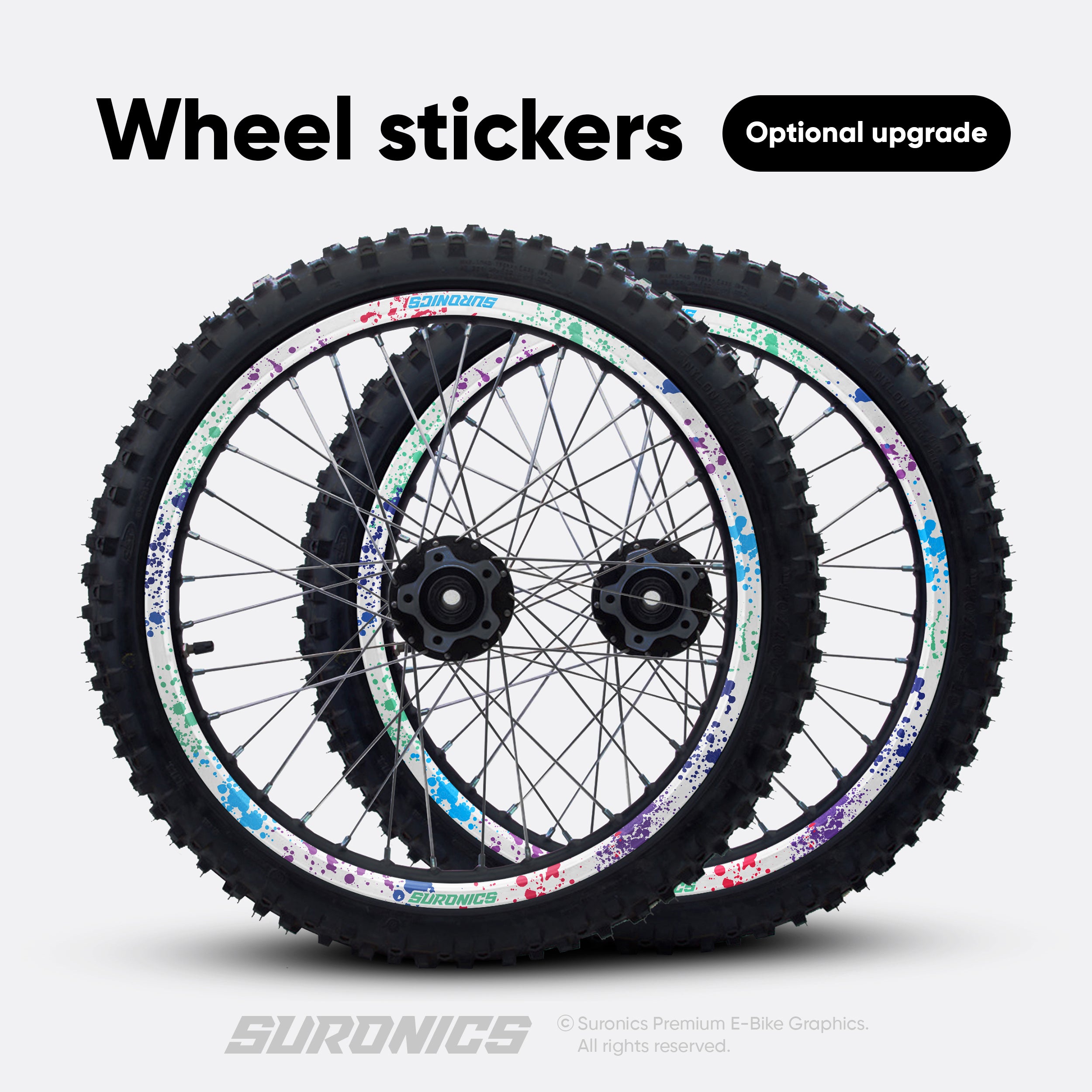 SPLATTER WHITE MULTICOLOR Rerode R1 Graphics kit