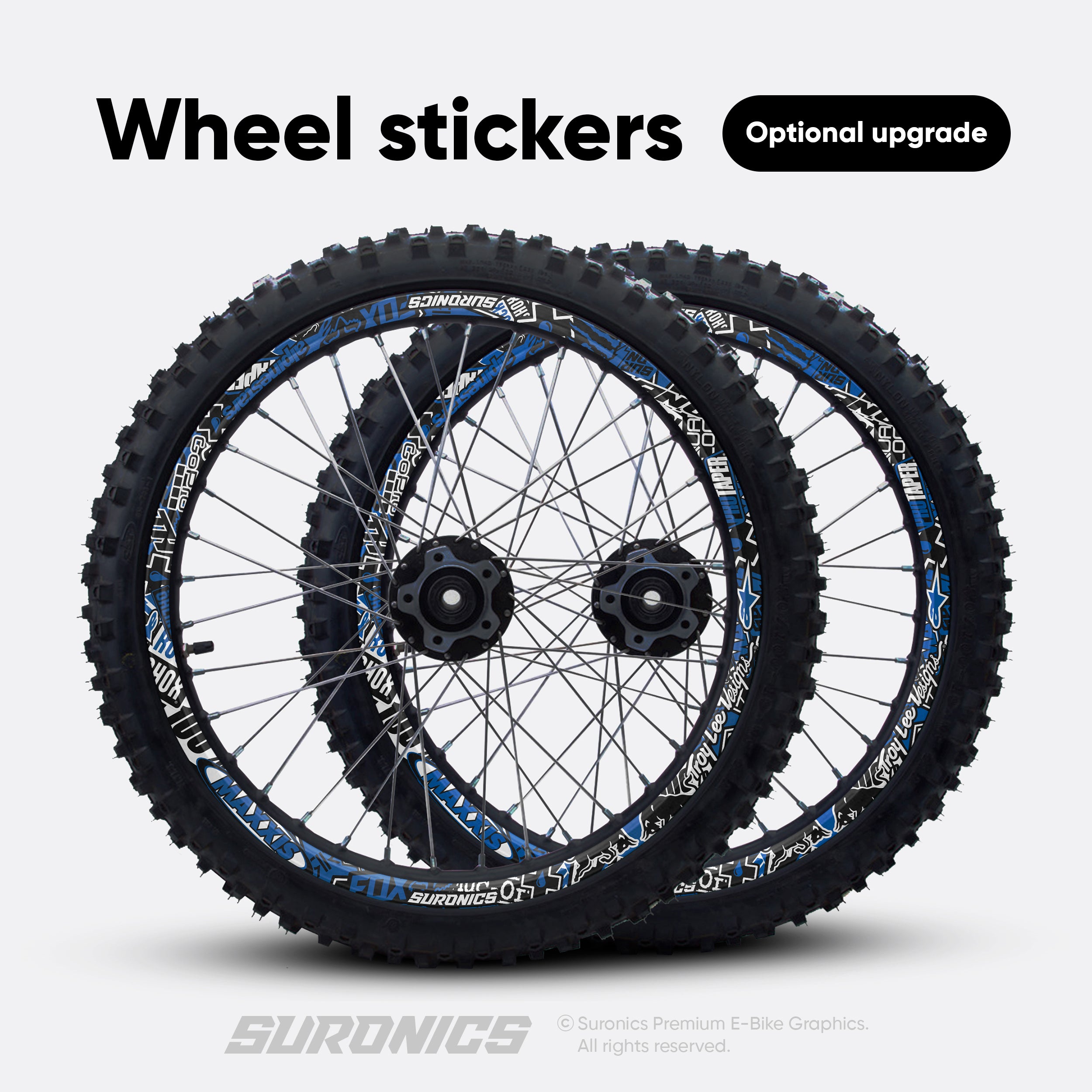 STICKY BLACK BLUE ETM RTR Graphics kit
