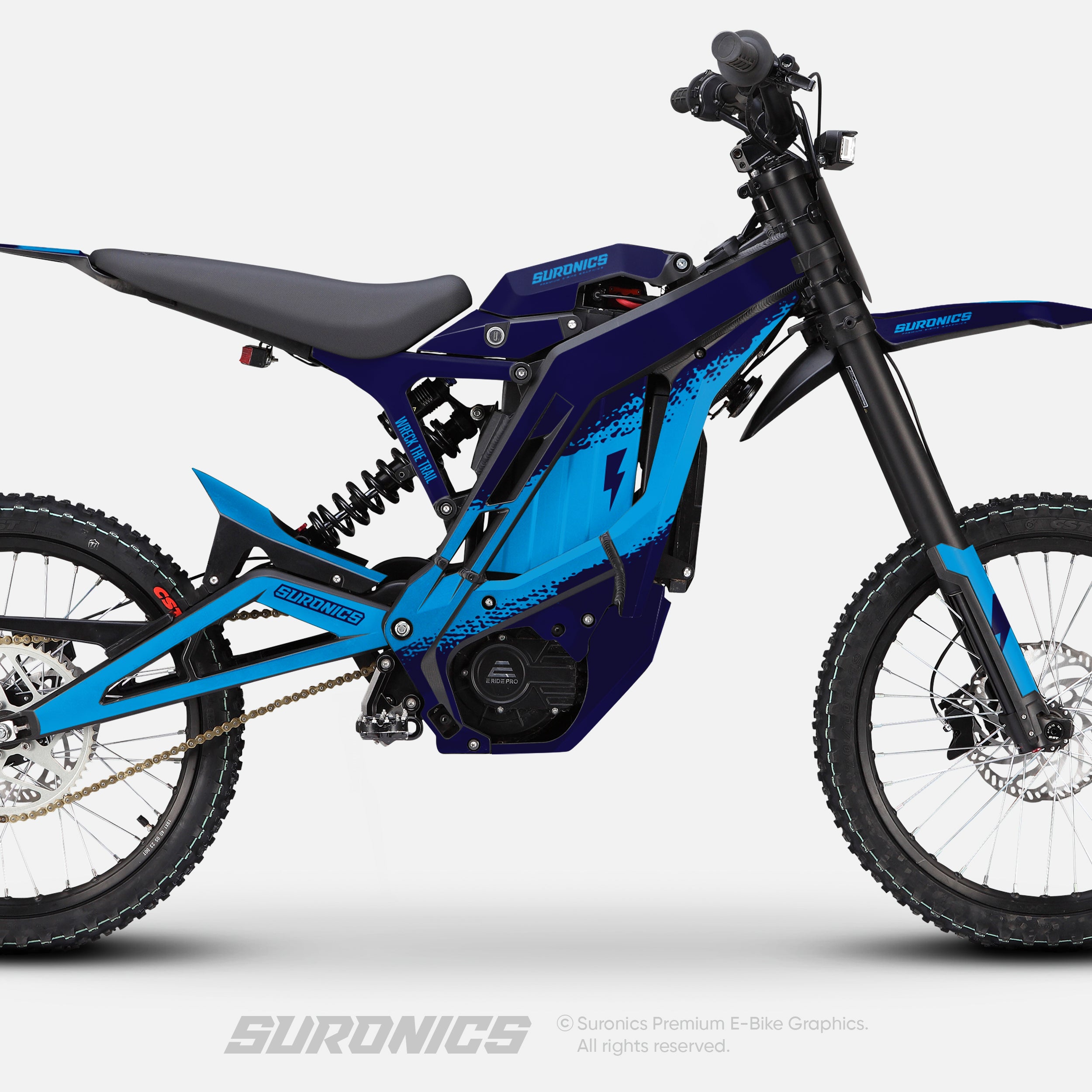 HALF NAVY CYAN E-Ride Pro SS SR Graphics kit