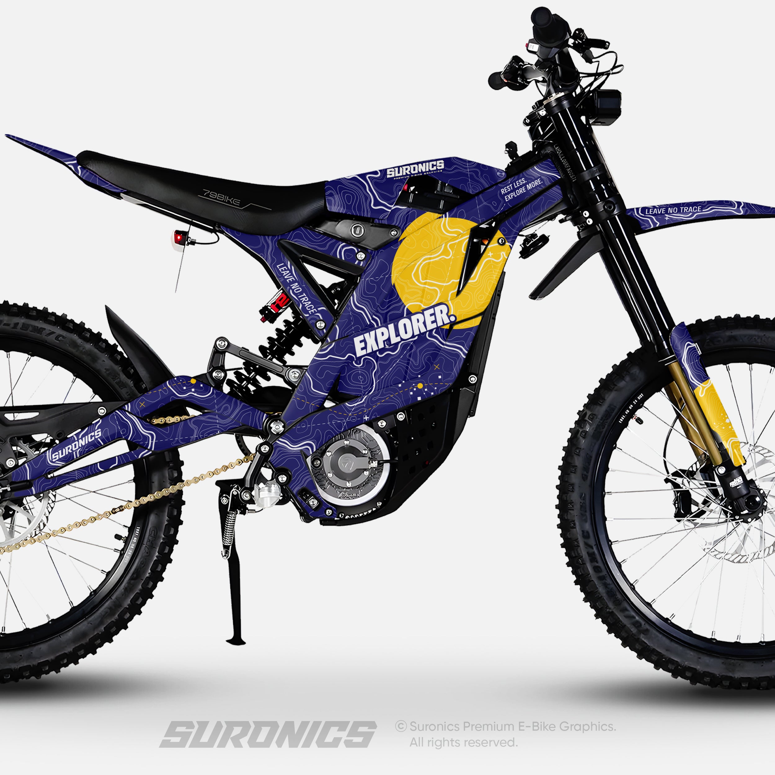 EXPLORER NAVY YELLOW 79Bike Falcon PRO / GT / M Graphics kit
