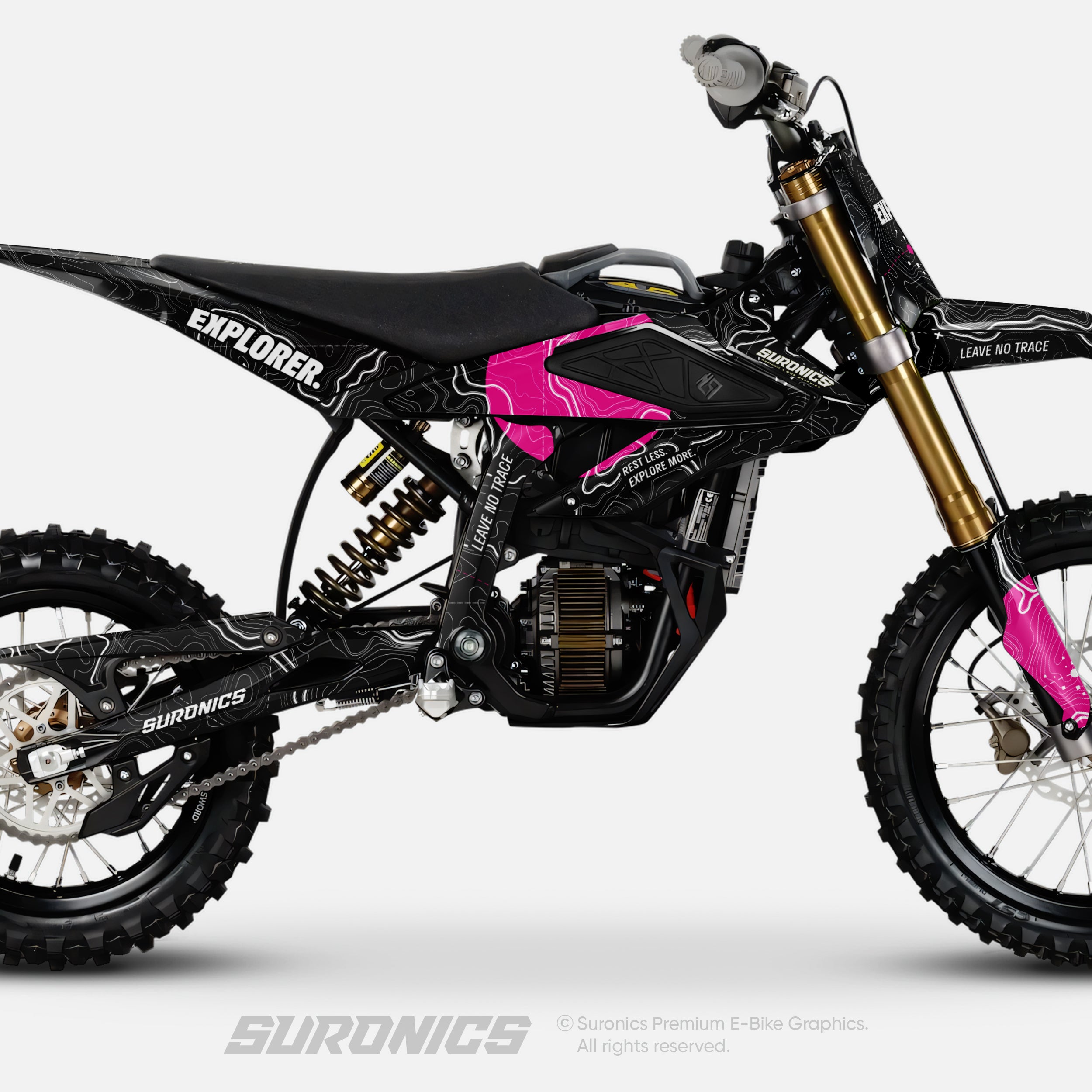 EXPLORER BLACK MAGENTA Surron Hyper Bee Graphics kit