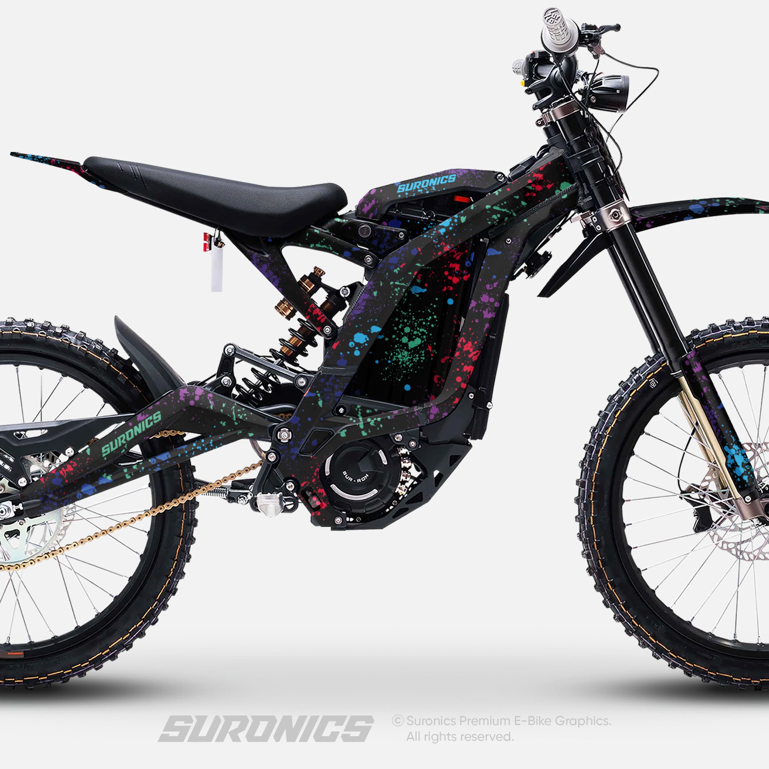 SPLATTER MULTICOLOR Surron Light Bee Graphics kit