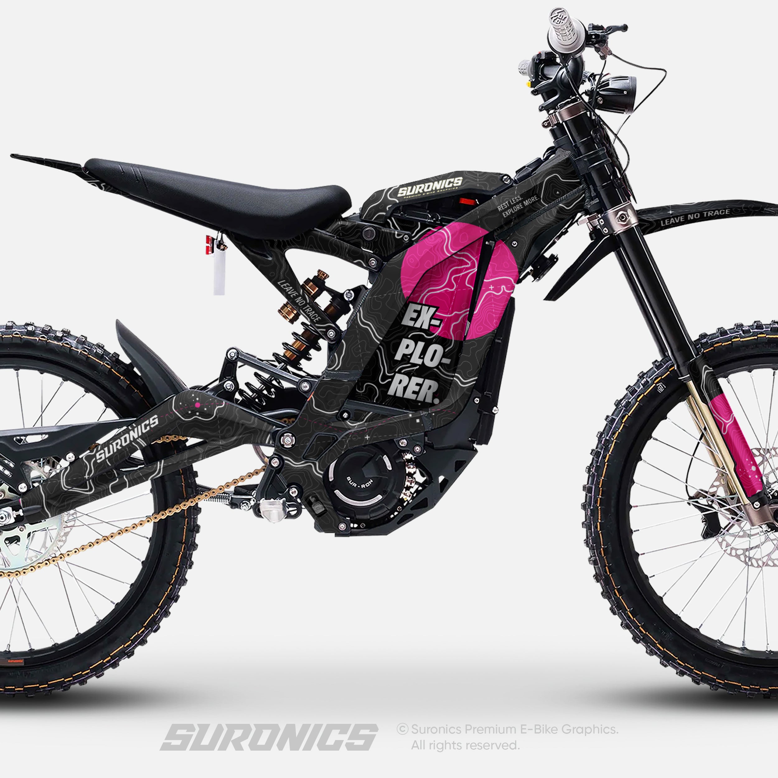 EXPLORER BLACK MAGENTA - Surron Light Bee Graphics kit