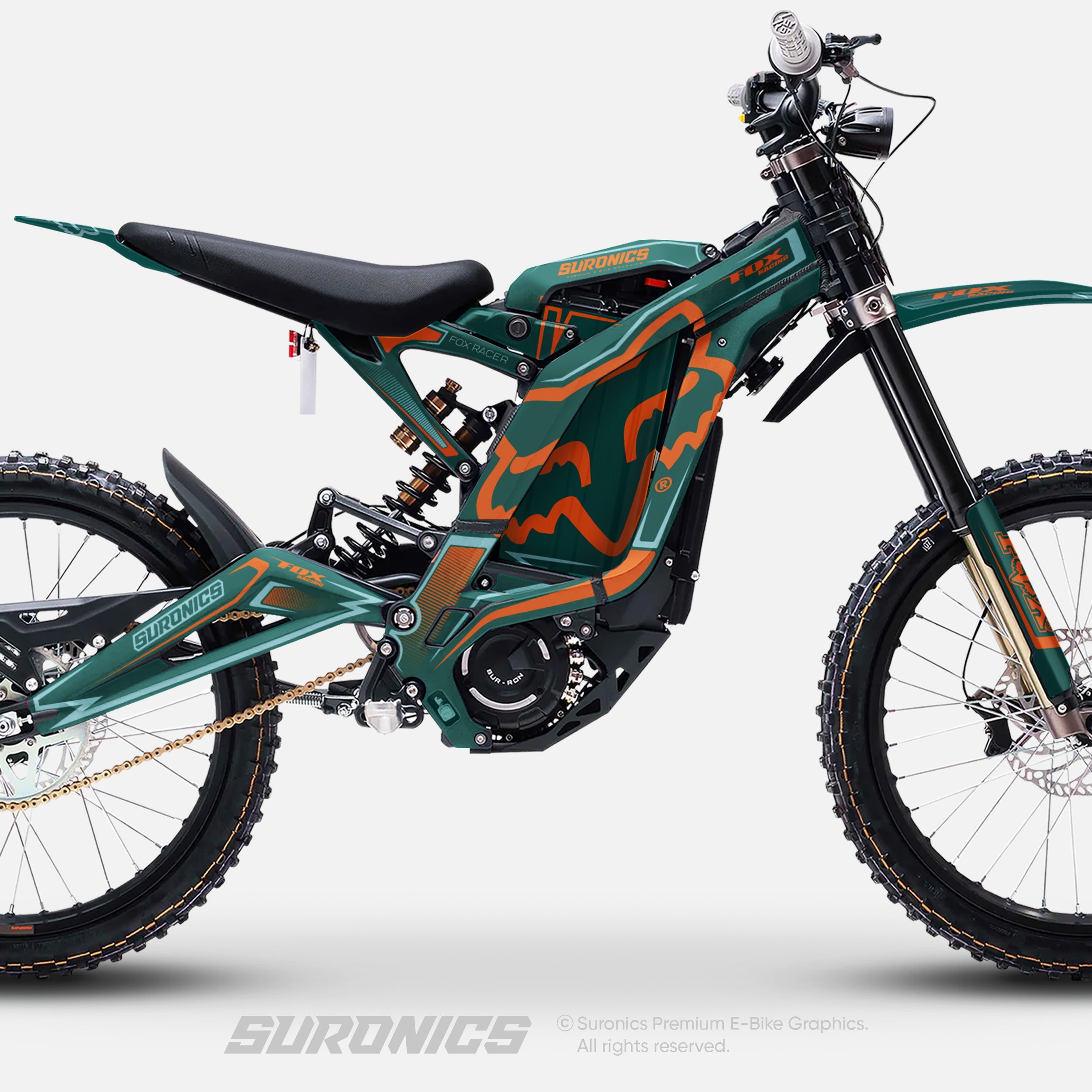 FOX RACER AVENTUR ORANGE Surron Light Bee Graphics kit