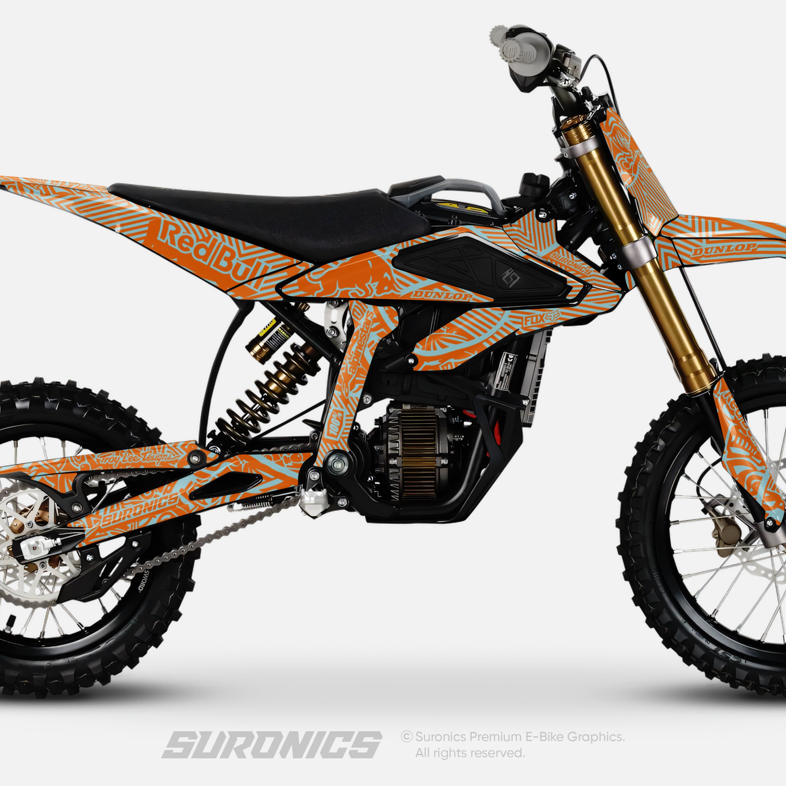 RACE ART ORANGE MILKY Surron Hyper Bee Graphics kit