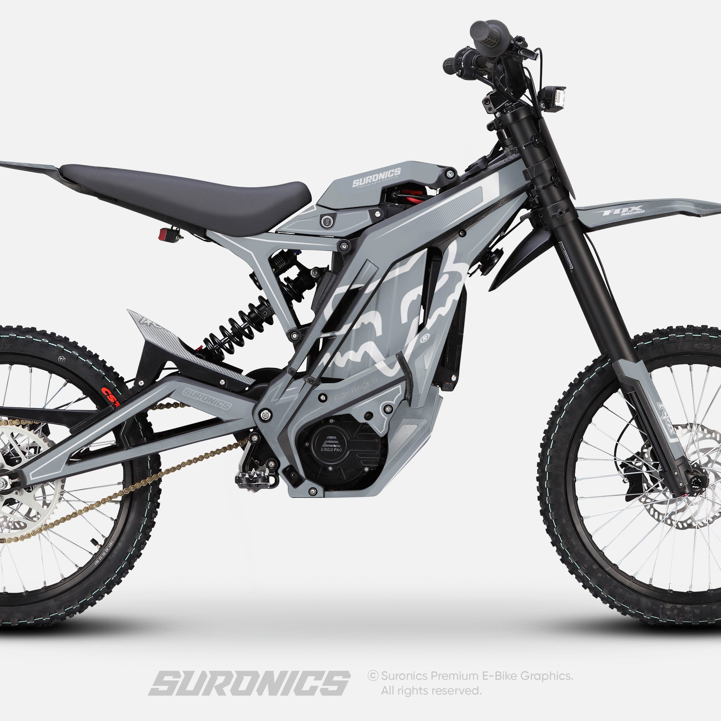 FOX RACER NARDO GREY Eride Pro SS SR Graphics kit