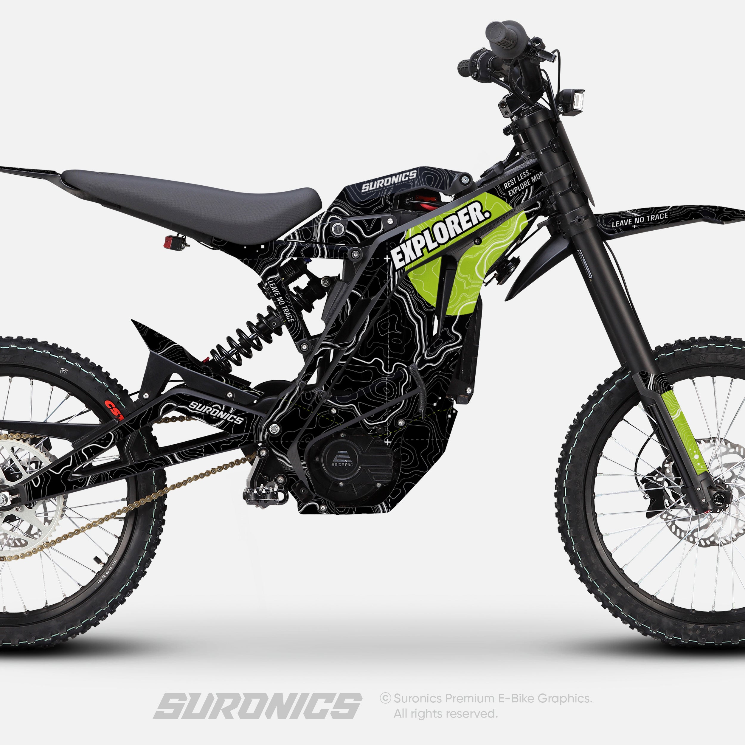 EXPLORER BLACK GREEN E-Ride Pro SS SR Graphics kit