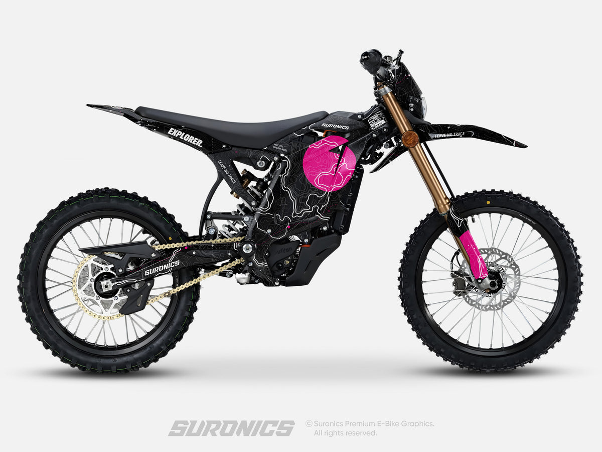 EXPLORER BLACK MAGENTA Surron Light Bee 2 Graphics kit