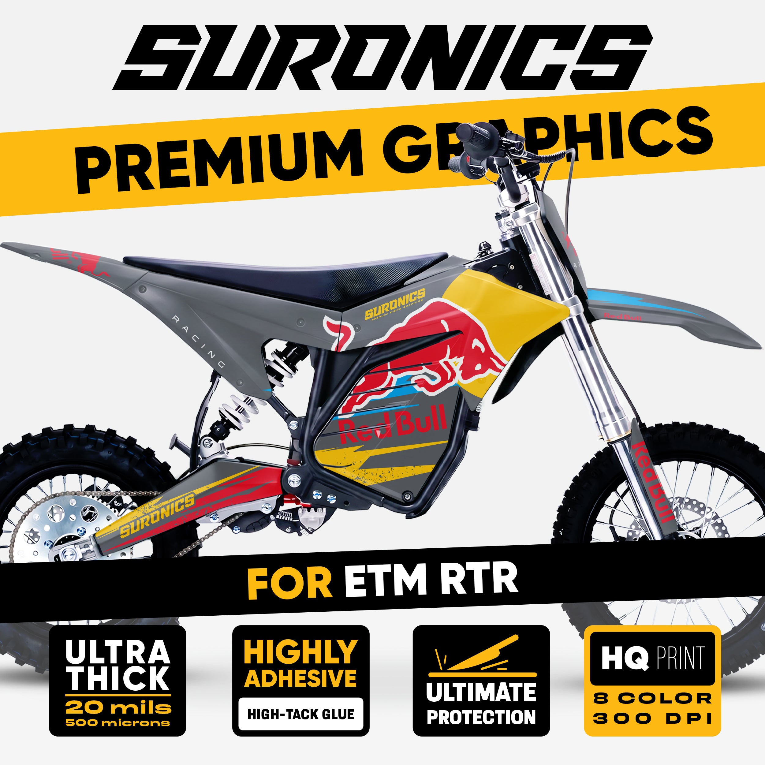 ORIGINAL BULL GREY ETM RTR Graphics kit
