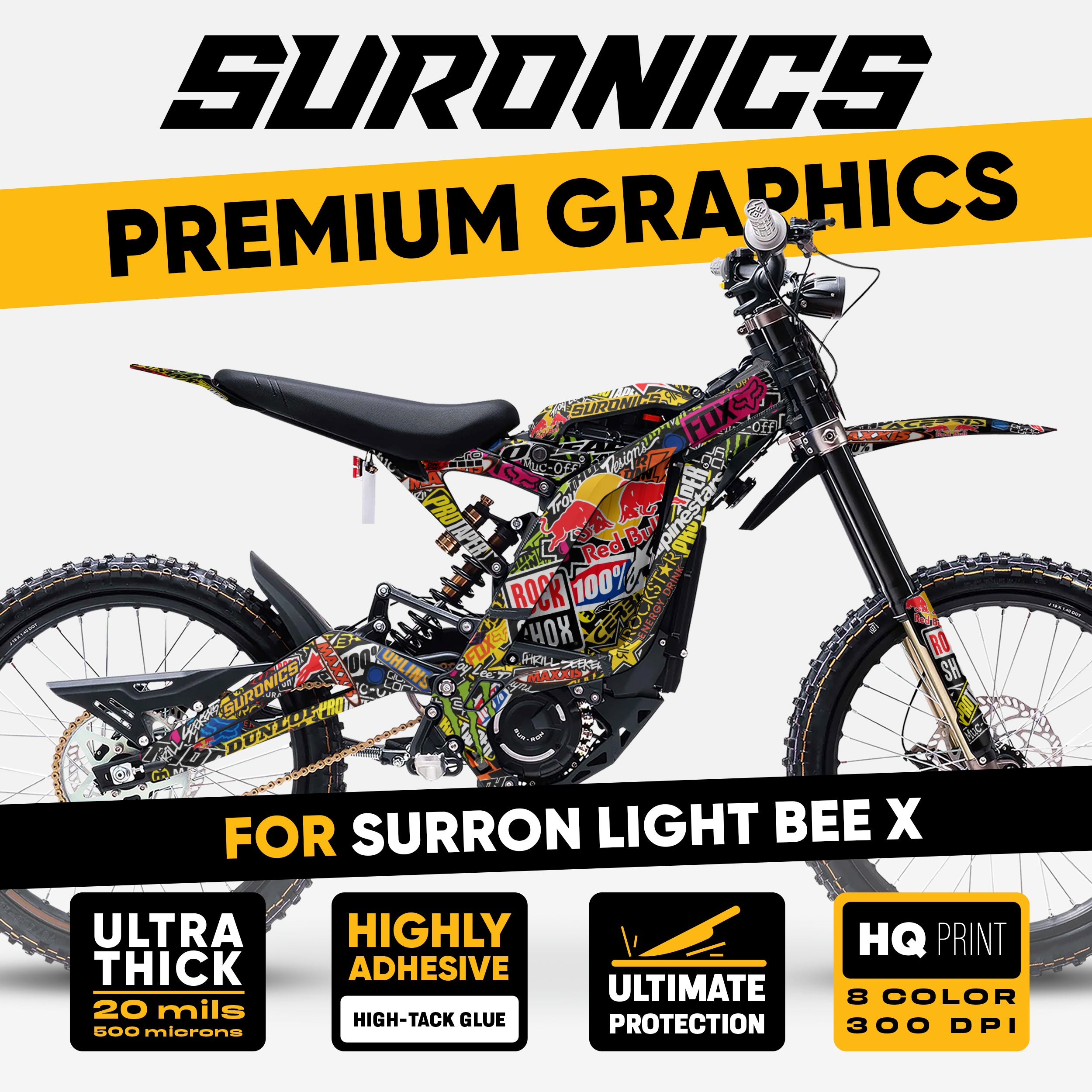 STICKY ORIGINAL Surron Light Bee Graphics kit