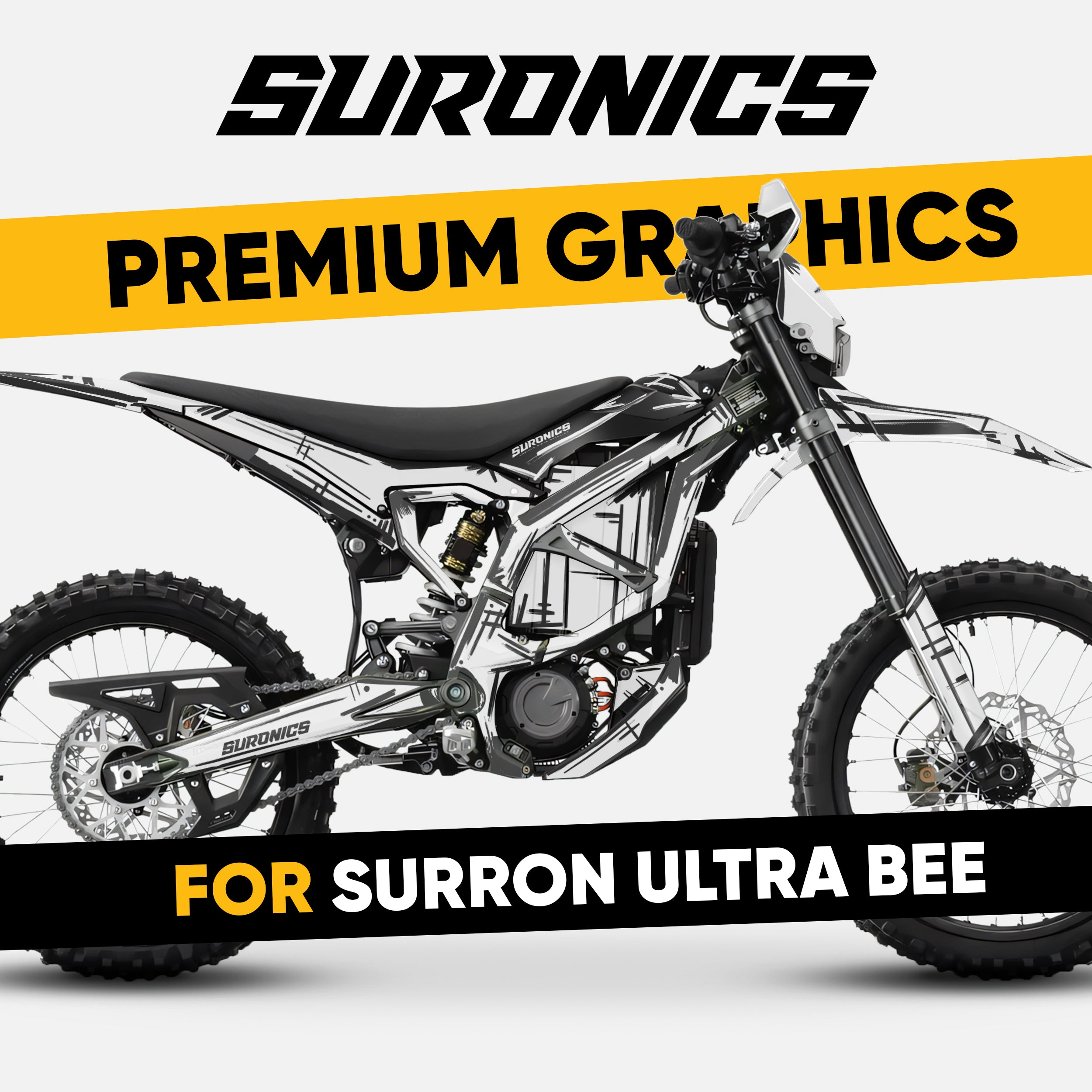 MARKER WHITE Surron Ultra Bee Graphics kit