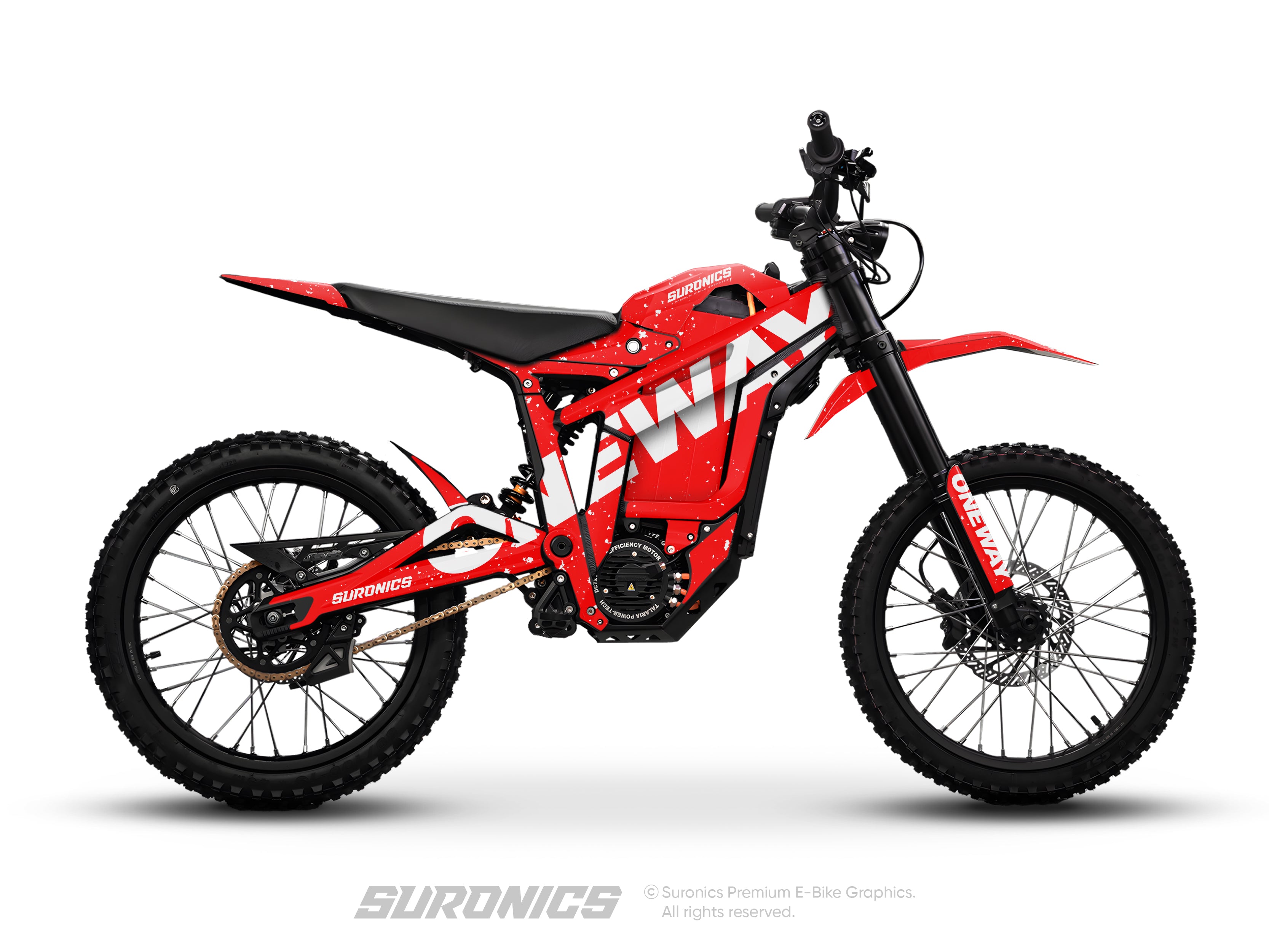 ONEWAY RED WHITE Talaria Sting MX5 PRO Graphics kit