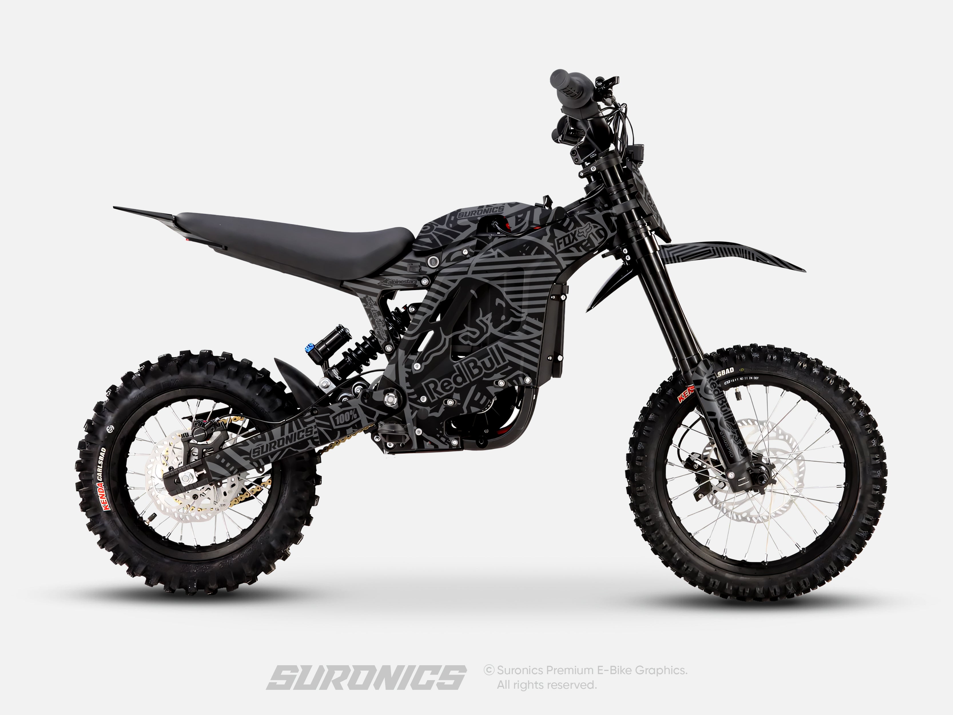 RACE ART BLACK GREY Eride Pro Mini R Graphics kit