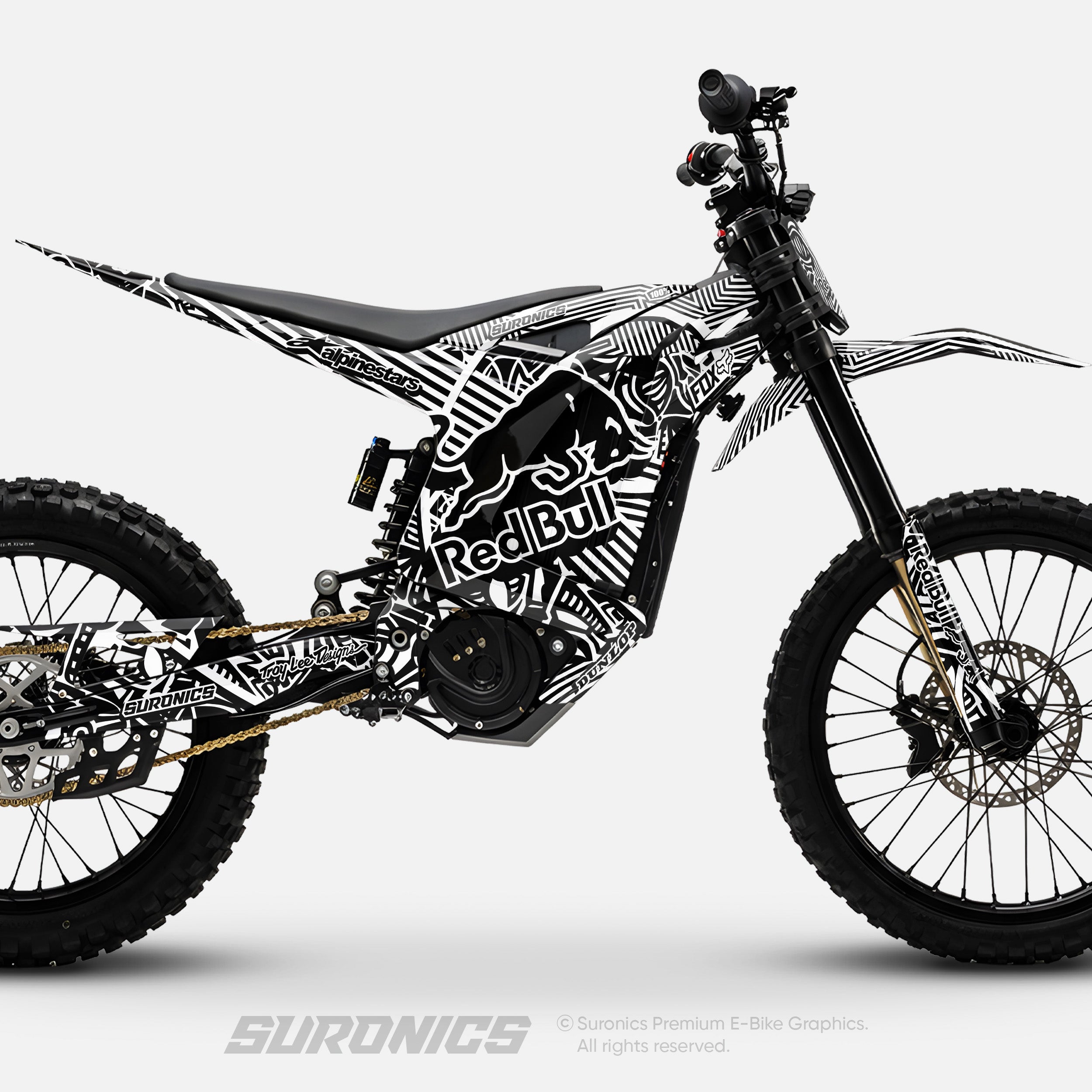 RACE ART BLACK WHITE Arctic Leopard XE Graphics kit