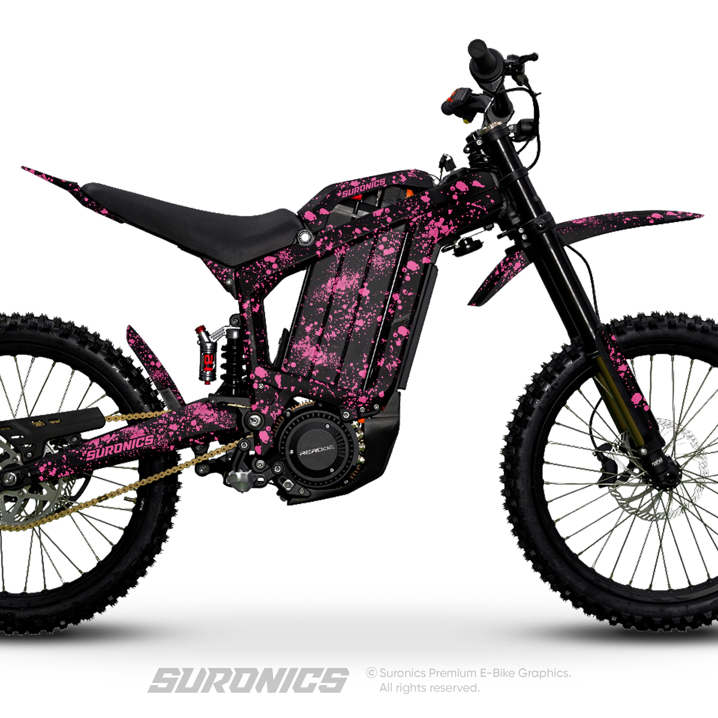 SPLATTER BLACK PINK Rerode R1 Graphics kit