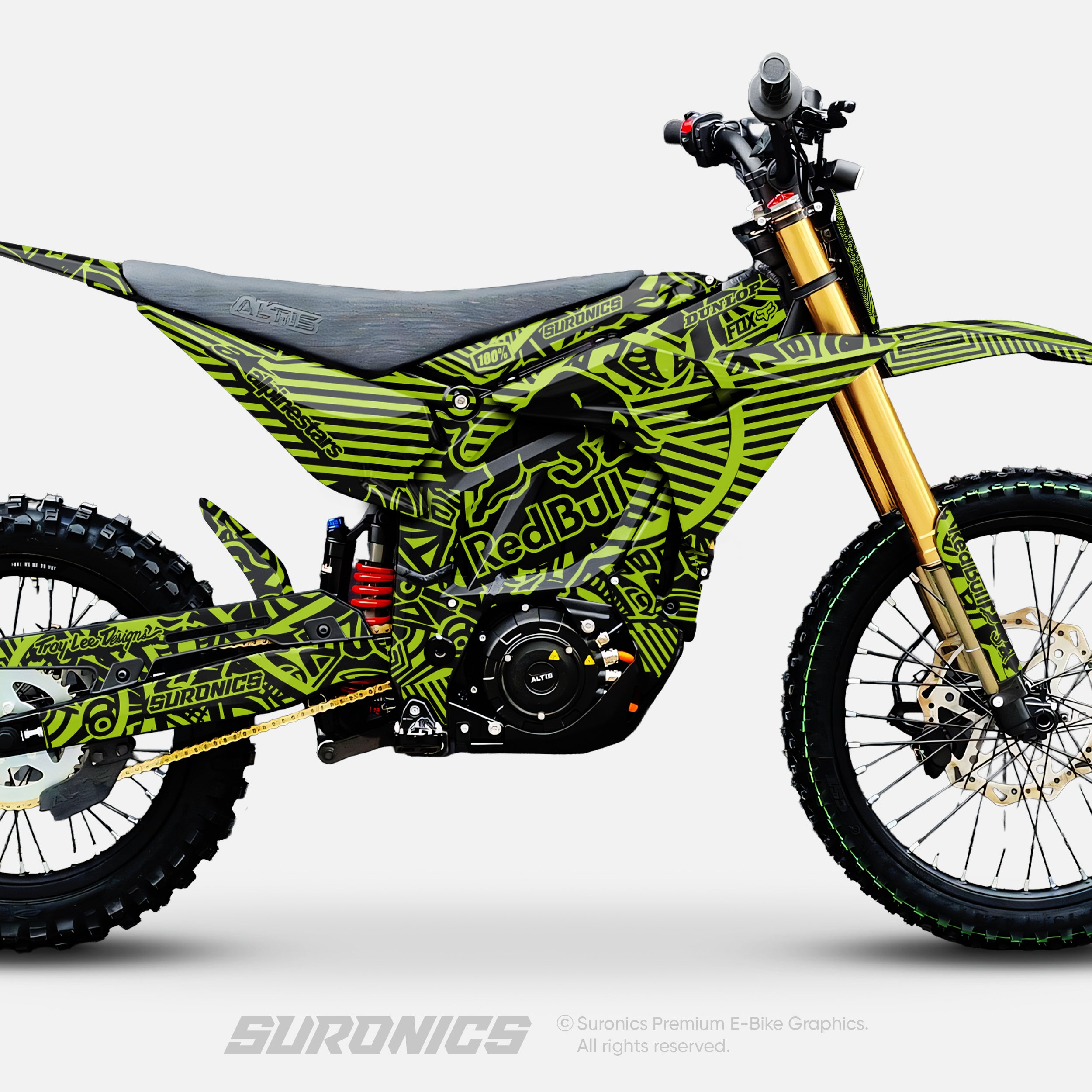 RACE ART BLACK GREEN Altis Sigma Graphics kit