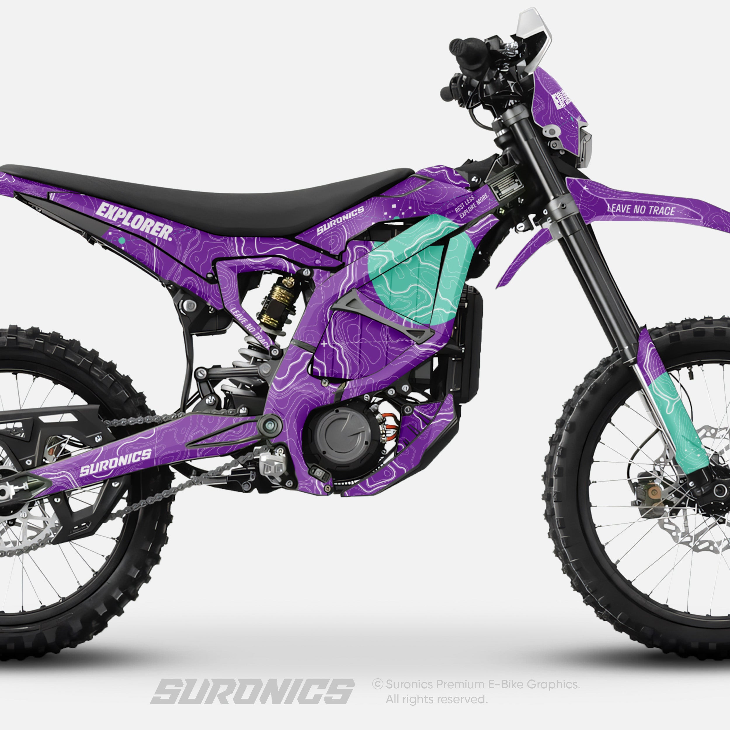 EXPLORER PURPLE MINT Surron Ultra Bee Graphics kit