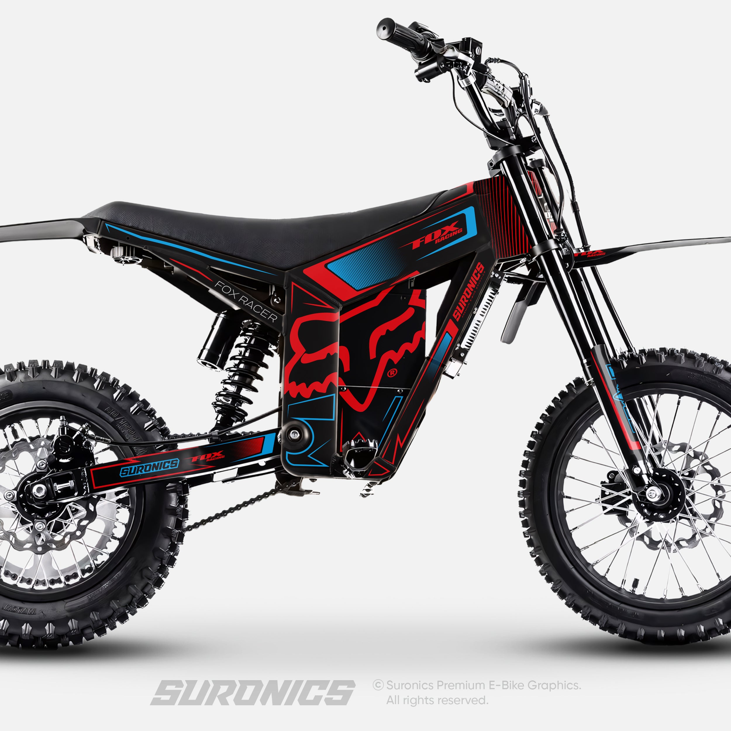 FOX RACER BLACK RED Tuttio Soleil 01 Graphics kit