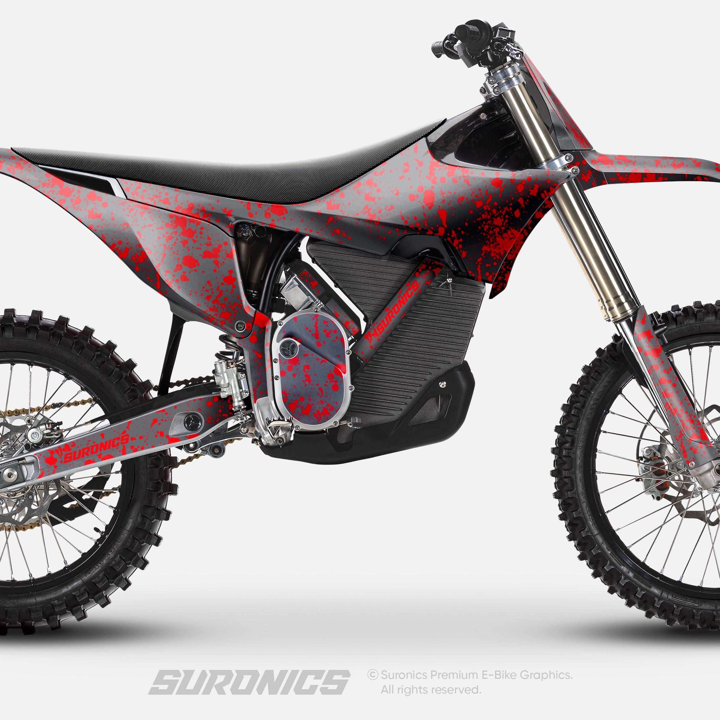 SPLATTER GREY RED Stark Varg Graphics kit