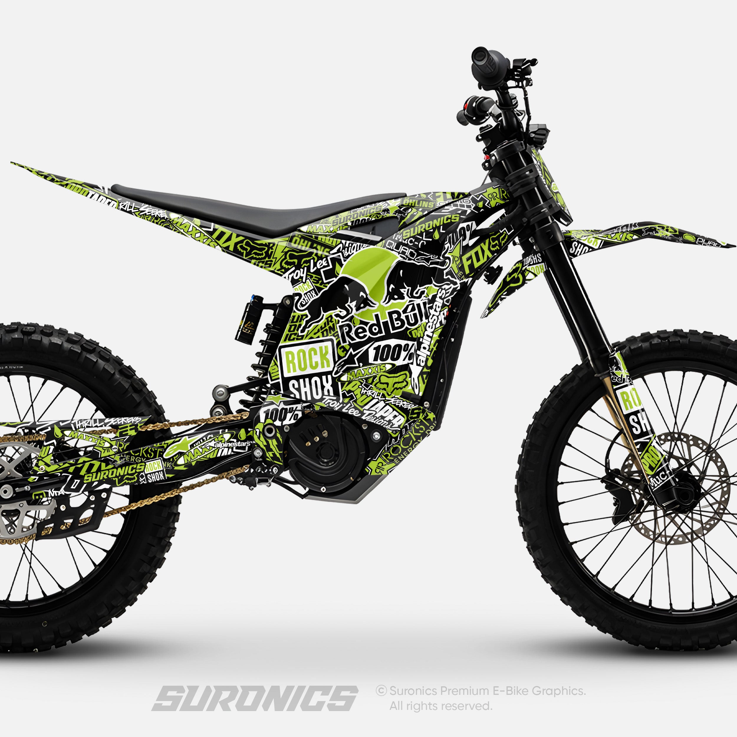 STICKY BLACK GREEN Arctic Leopard XE Graphics kit
