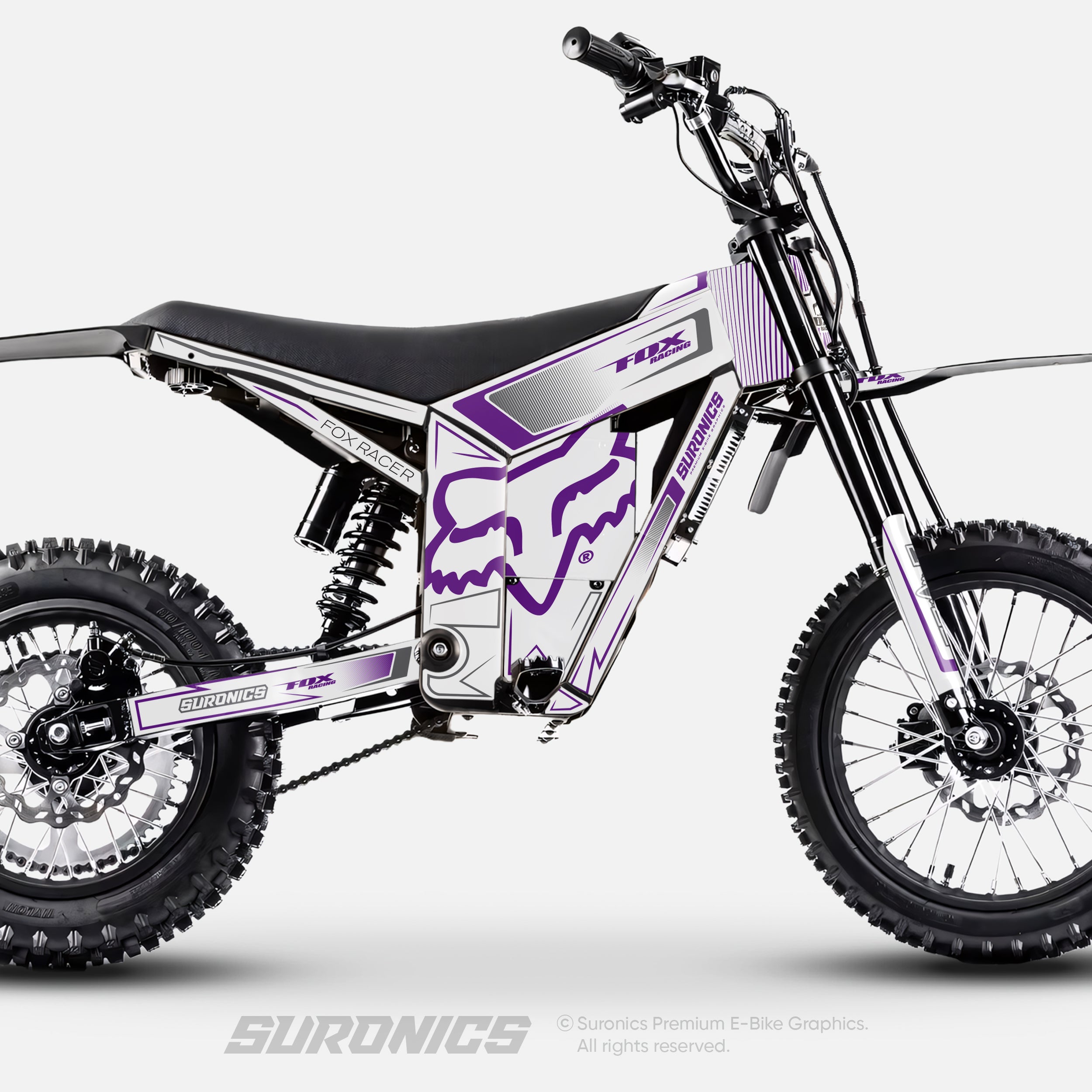 FOX RACER WHITE PURPLE Tuttio Soleil 01 Graphics kit