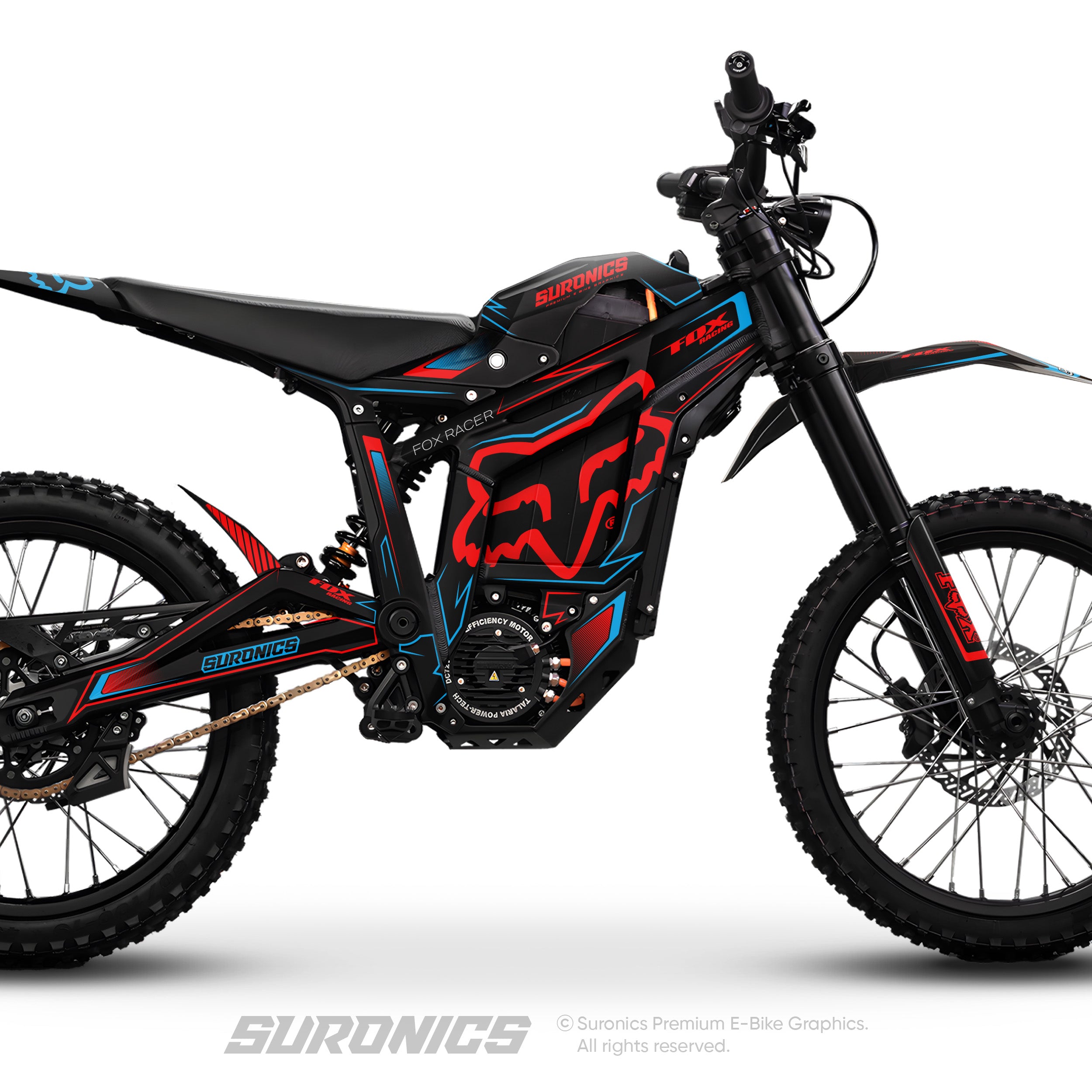 FOX RACER BLACK YELLOW Talaria Sting MX5 PRO Graphics kit