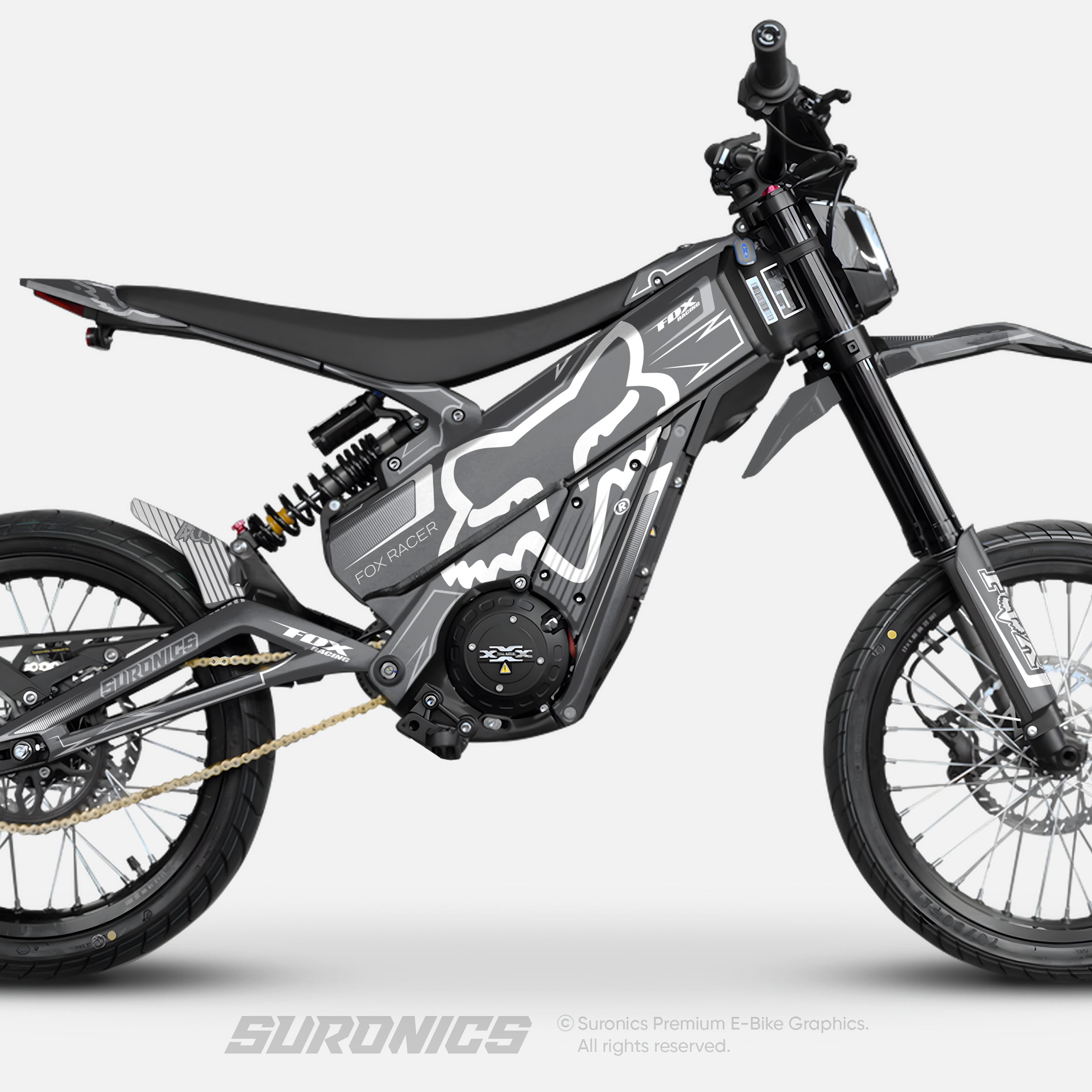 FOX RACER GREY WHITE Talaria XXX Graphics kit