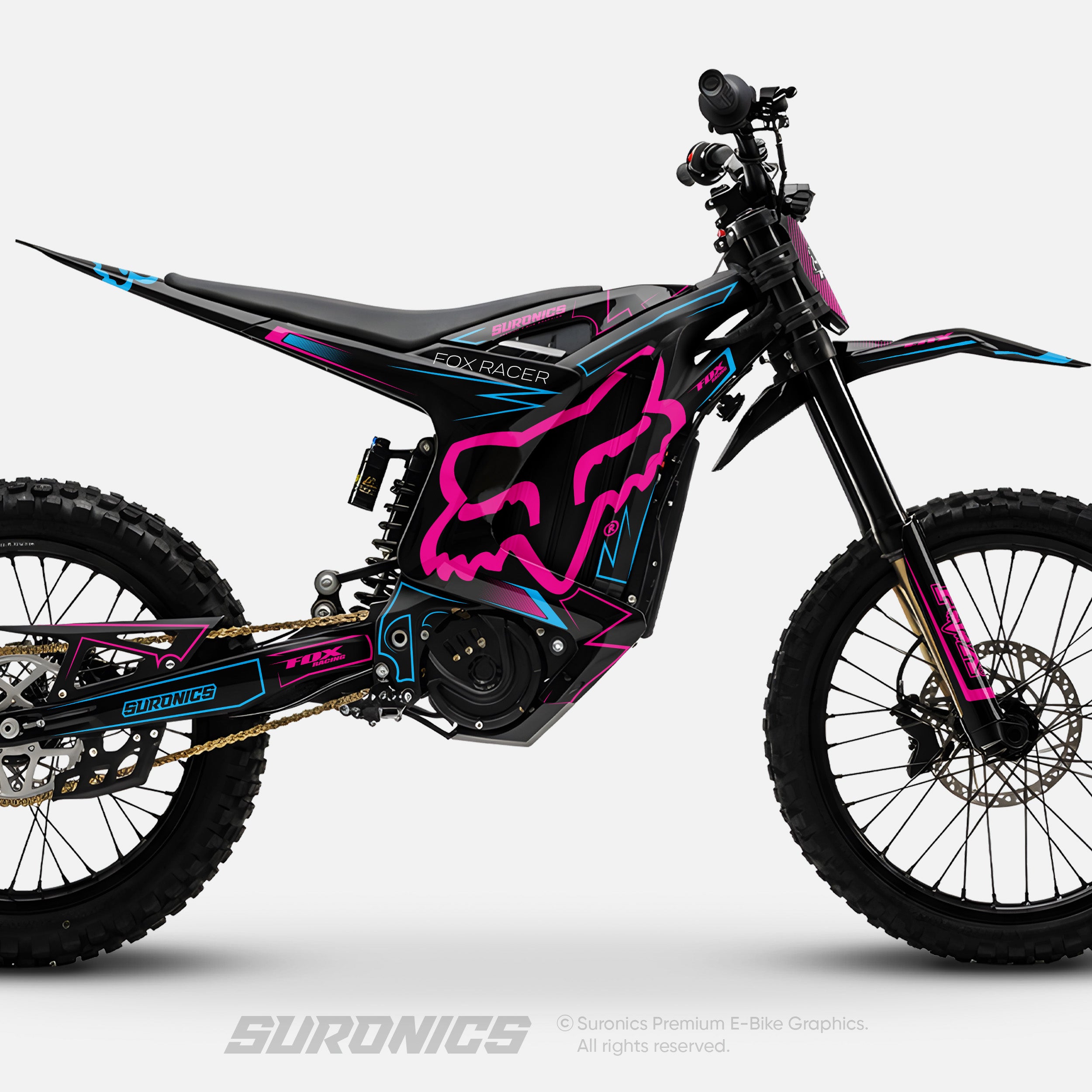 FOX RACER BLACK MAGENTA Arctic Leopard XE Graphics kit