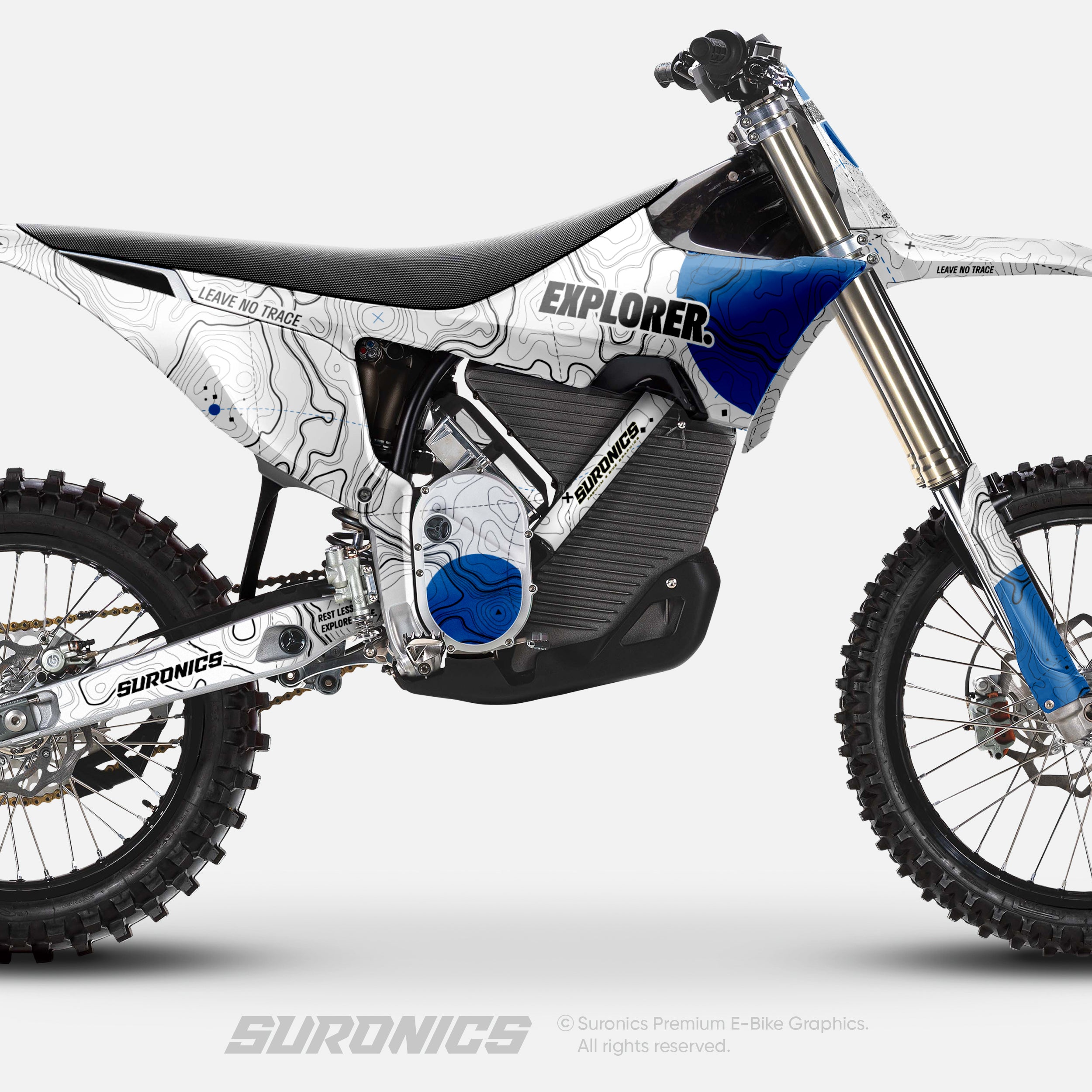 EXPLORER WHITE BLUE Stark Varg Graphics kit