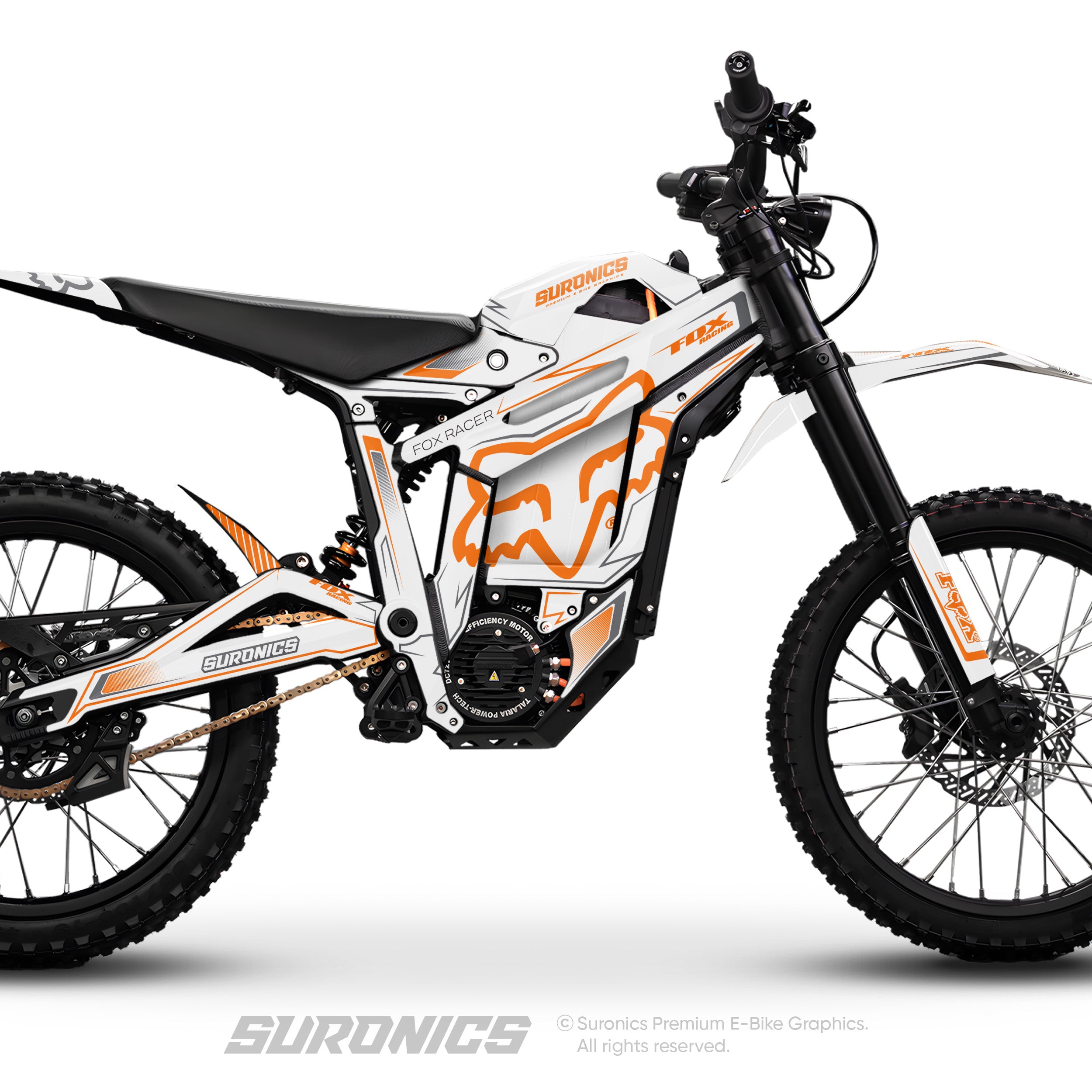 FOX RACER WHITE ORANGE Talaria Sting MX5 PRO Graphics kit