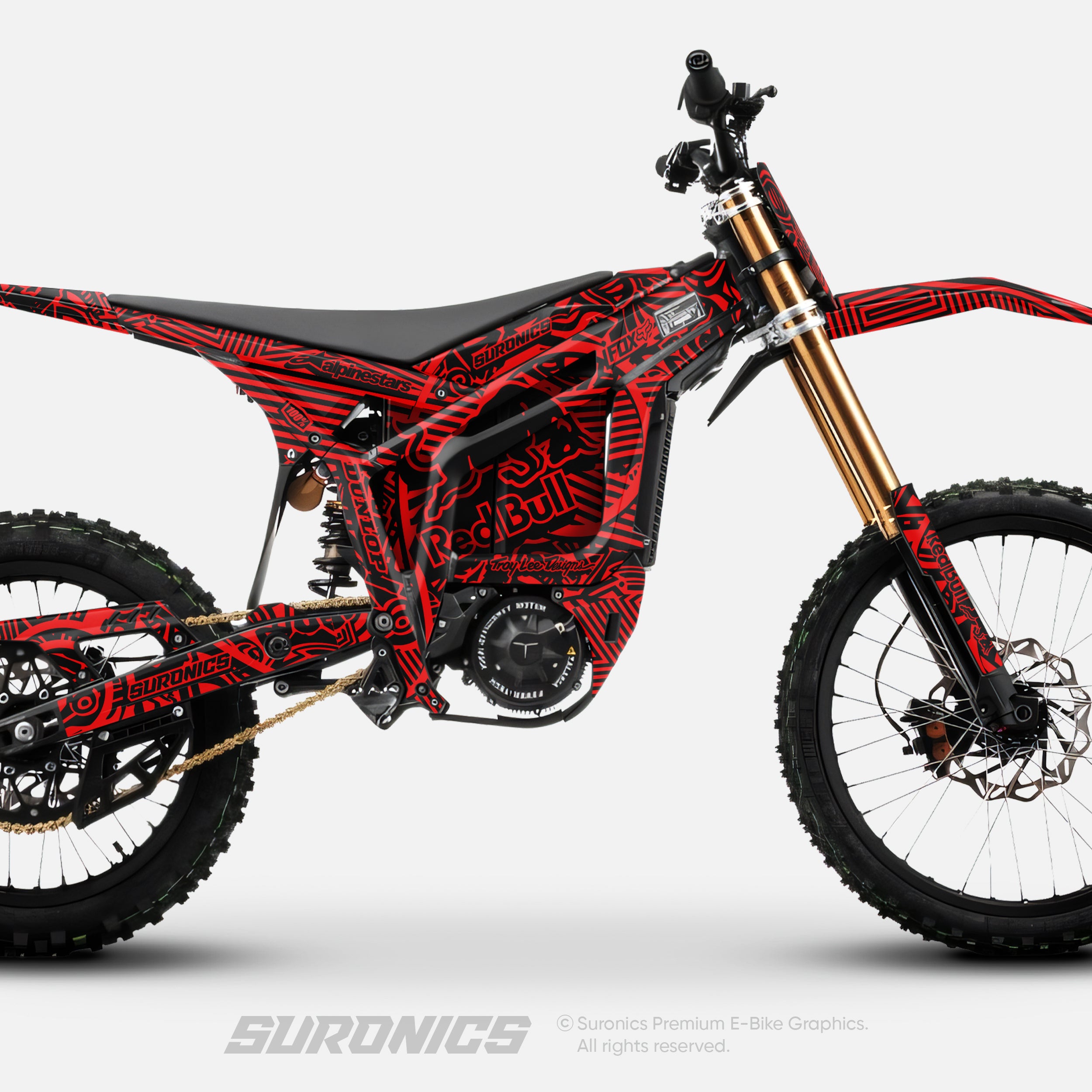 RACE ART BLACK RED Talaria Komodo Graphics kit