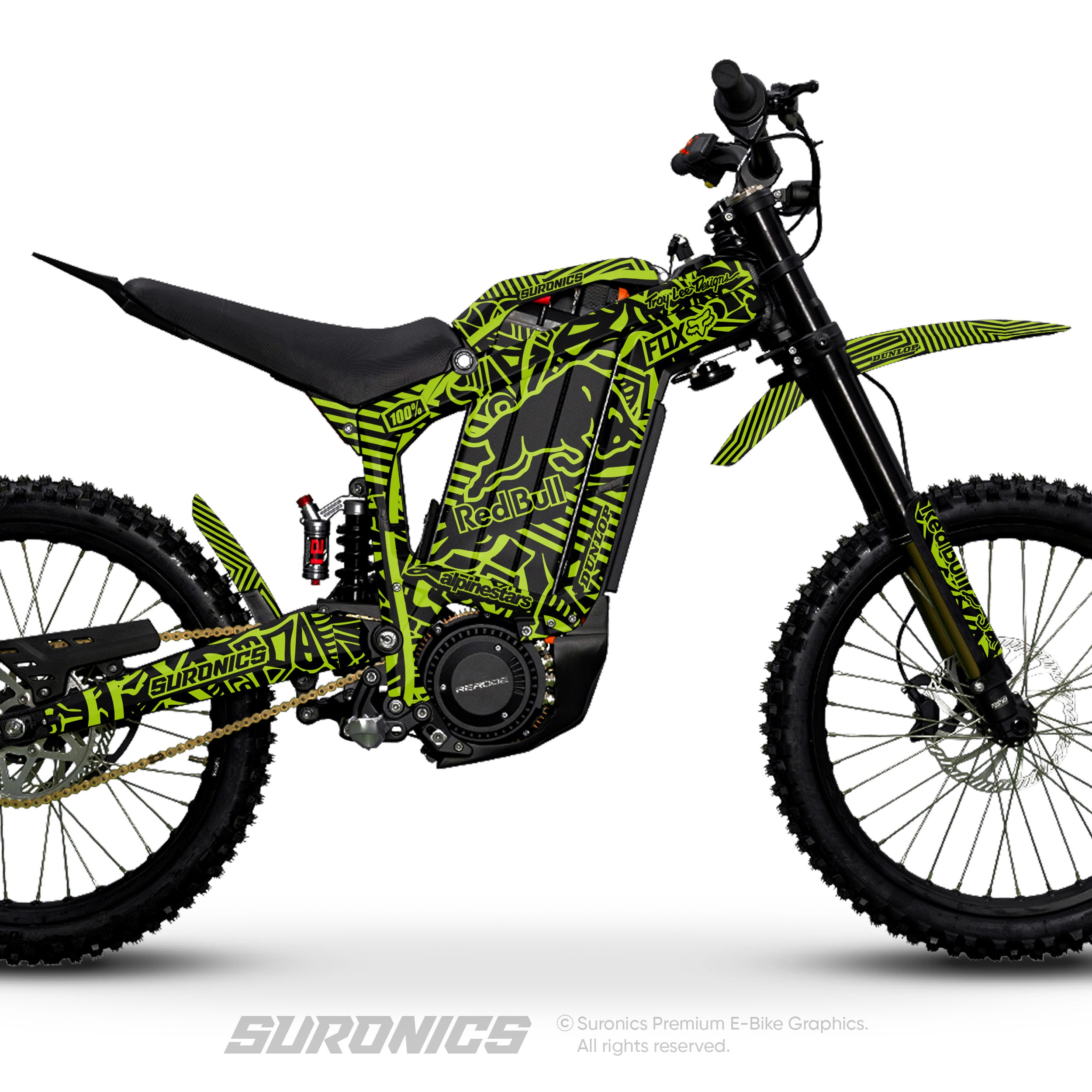 RACE ART BLACK GREEN Rerode R1 Graphics kit