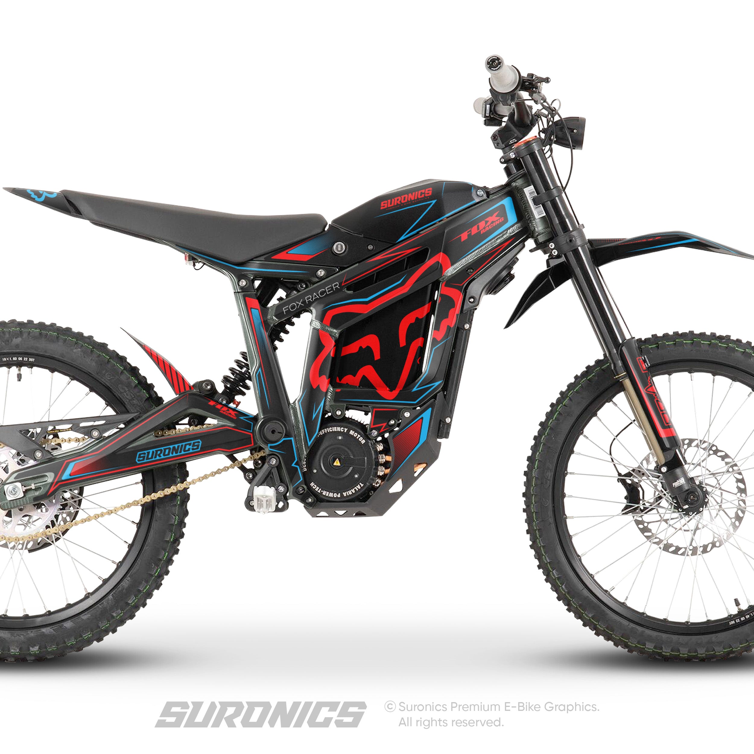 FOX RACER BLACK RED Talaria Sting MX3 MX4 Graphics kit