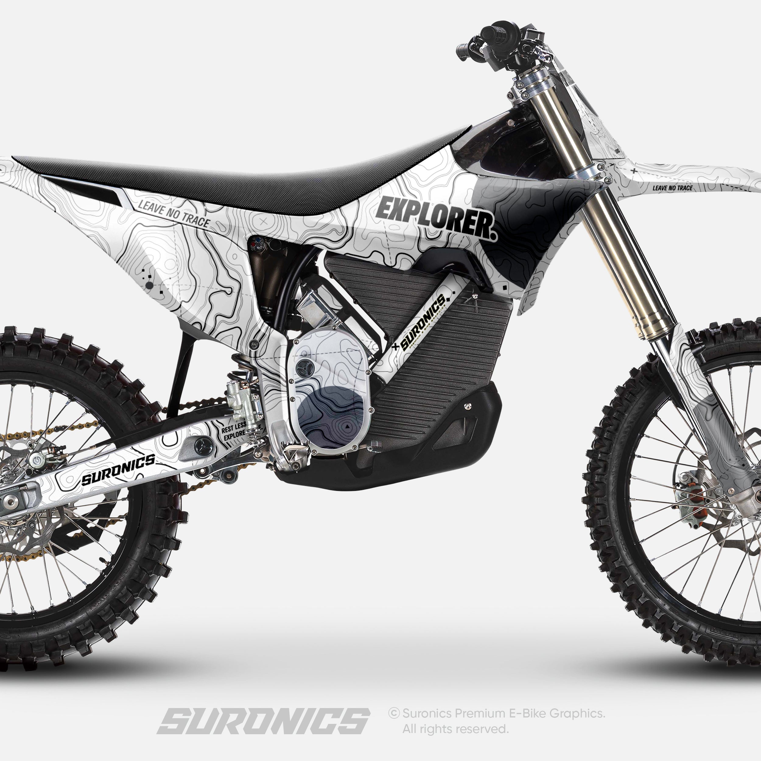 EXPLORER WHITE GREY Stark Varg Graphics kit