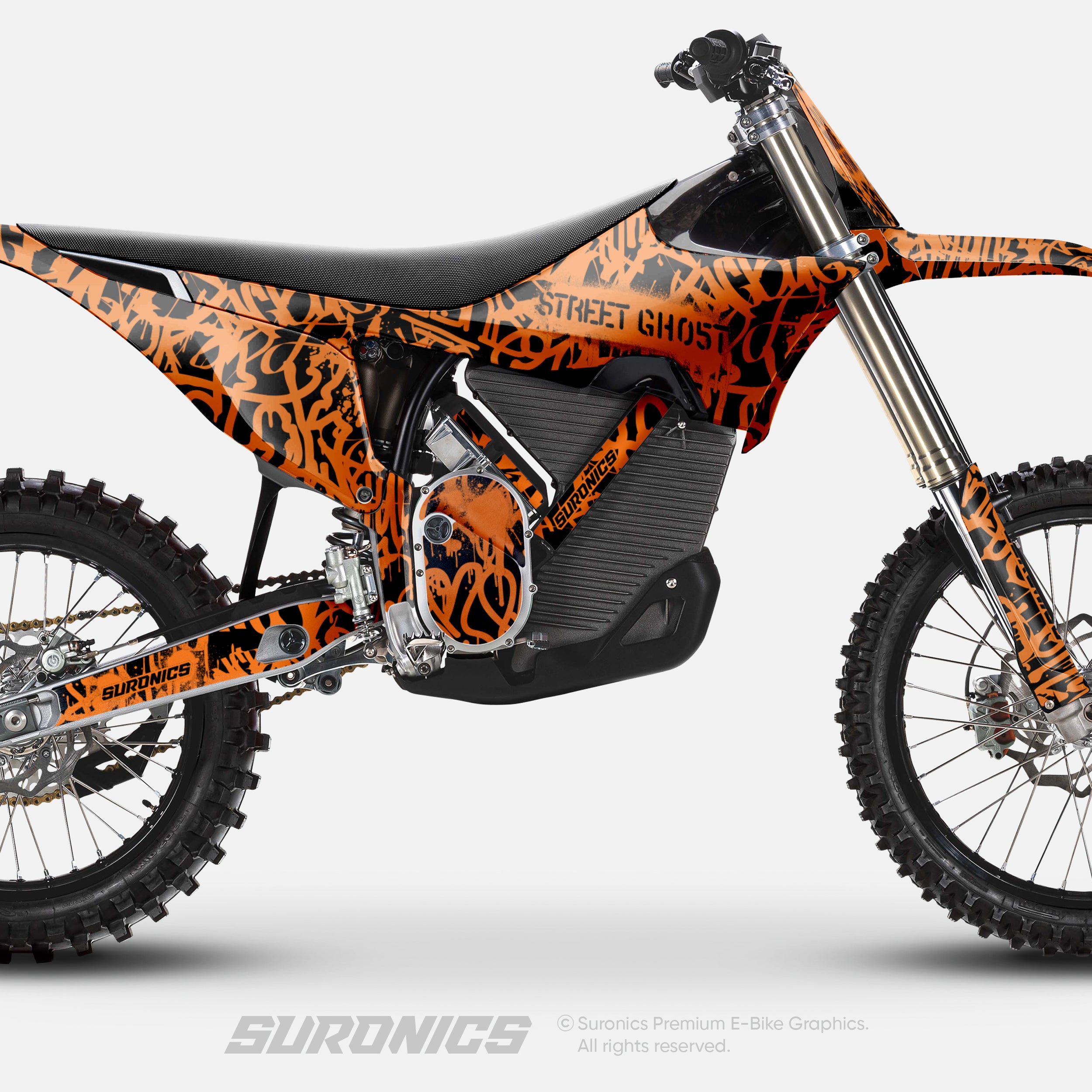 STREET GHOST BLACK ORANGE Stark Varg Graphics kit