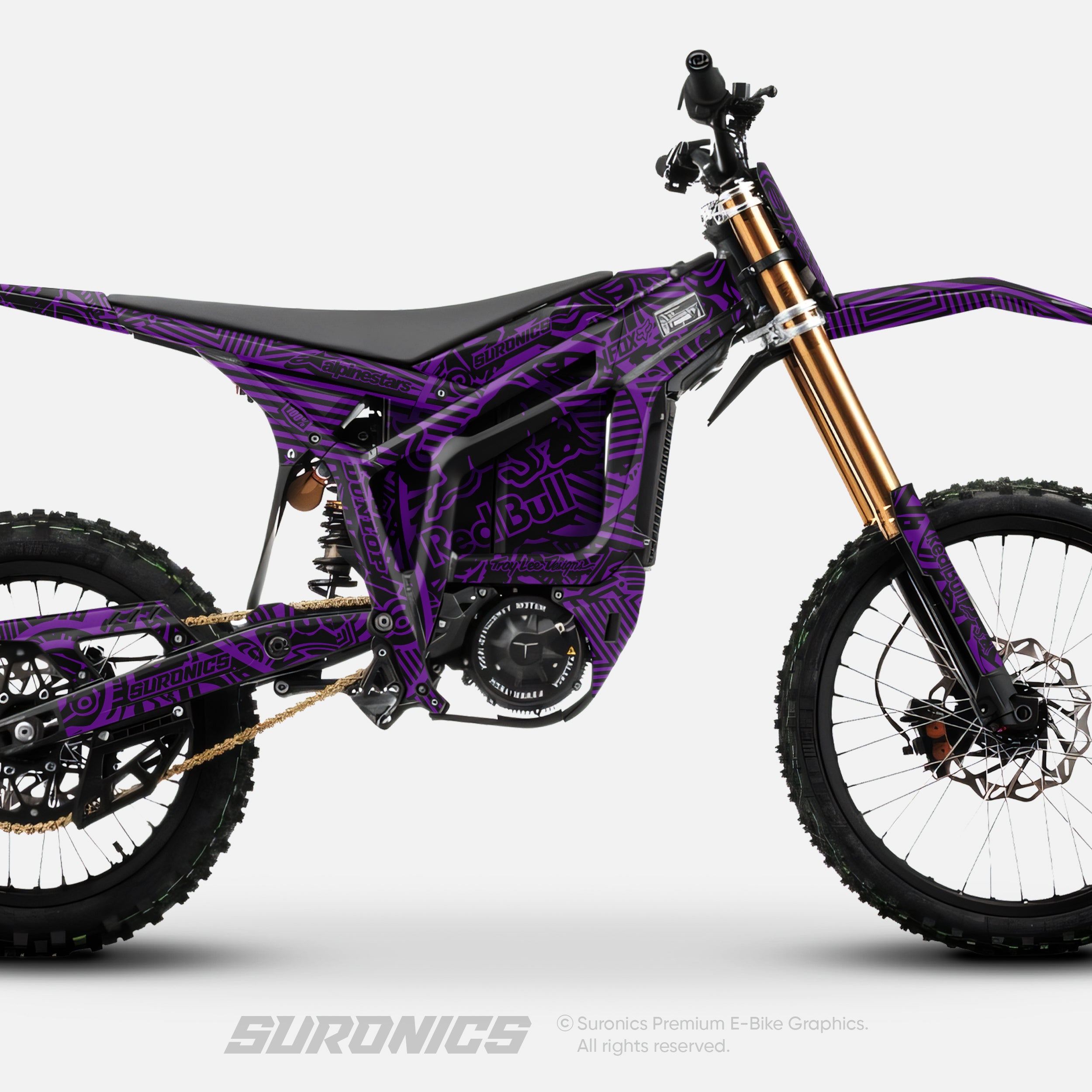 RACE ART BLACK PURPLE Talaria Komodo Graphics kit
