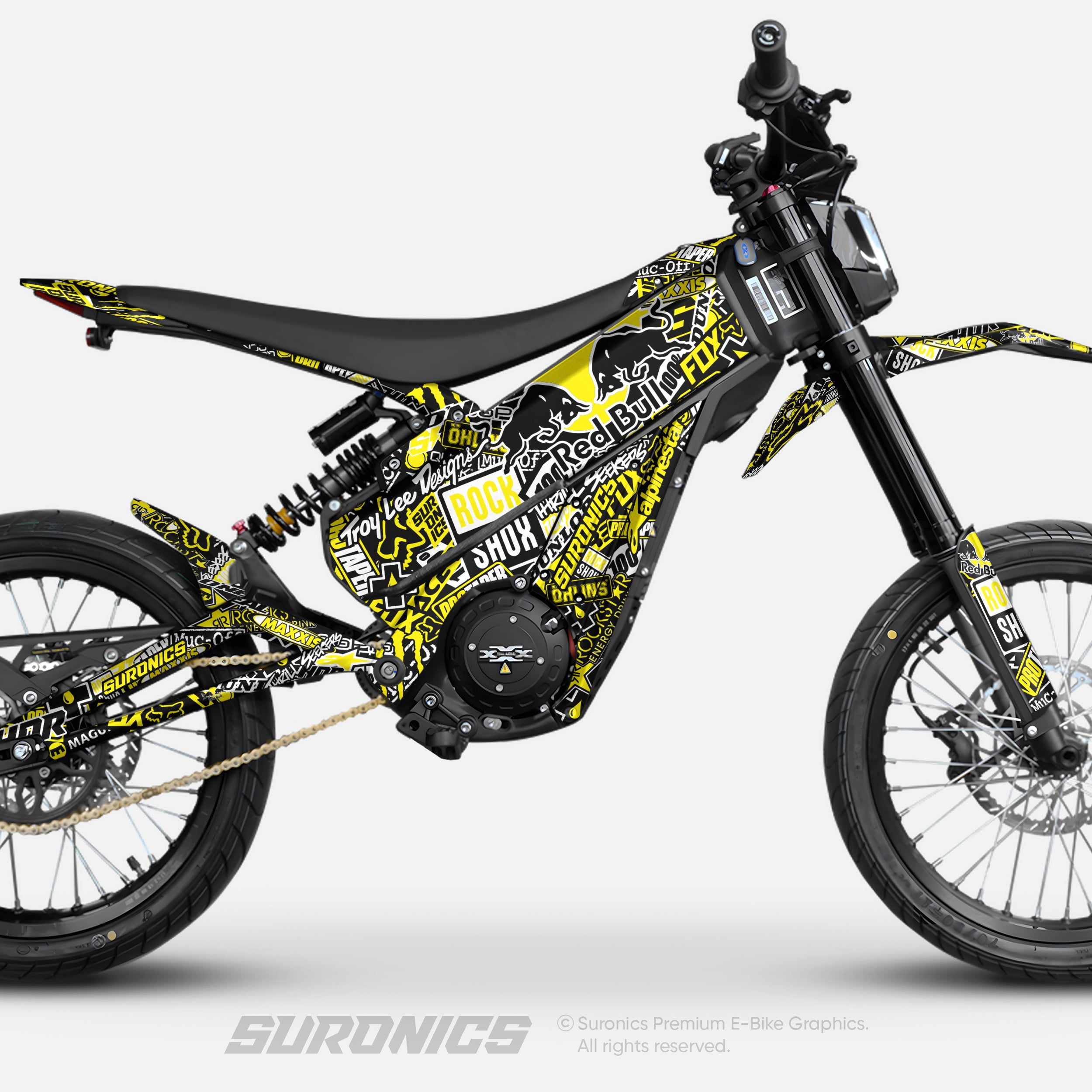 STICKY BLACK YELLOW Talaria XXX Graphics kit