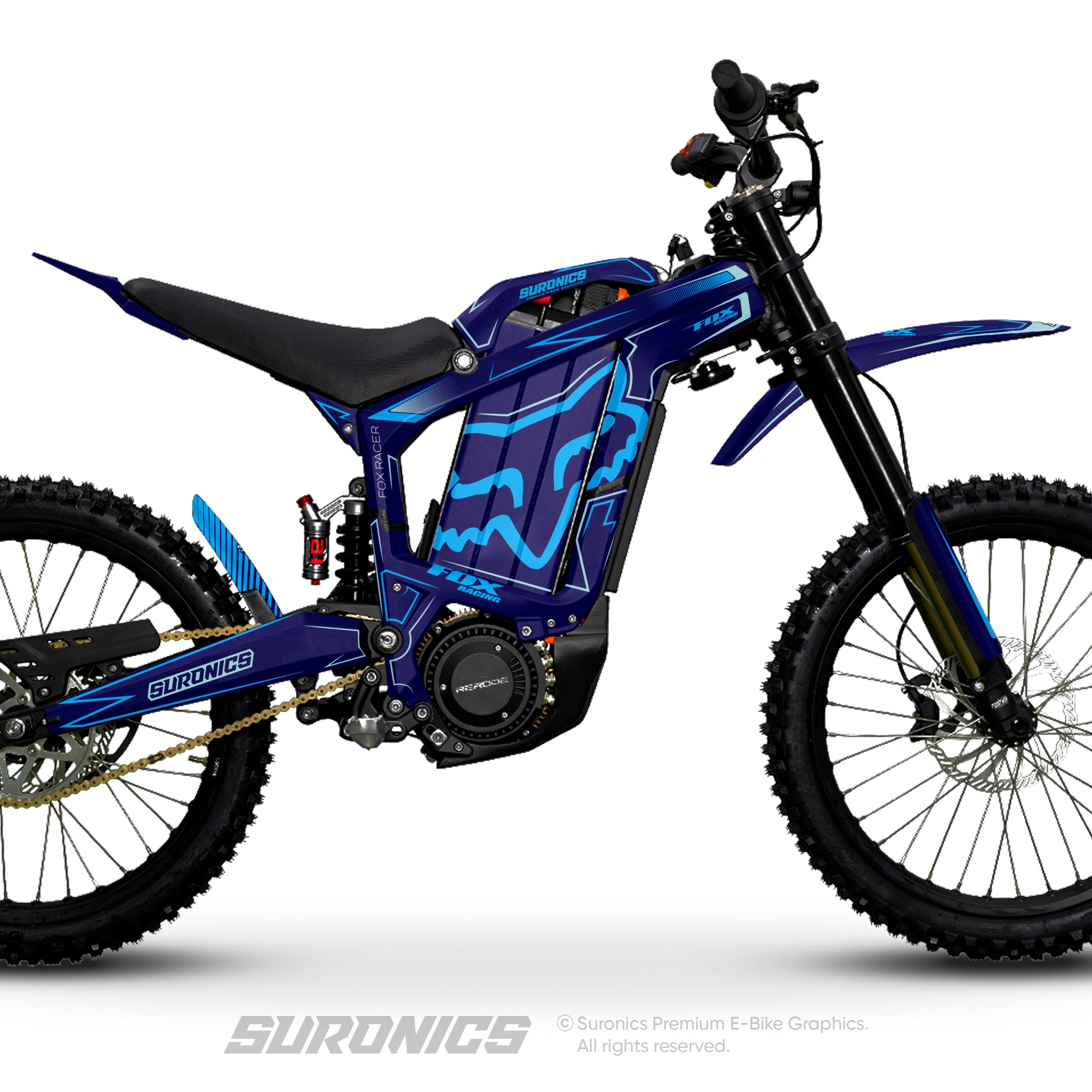 FOX RACER NAVY CYAN Rerode R1 Graphics kit