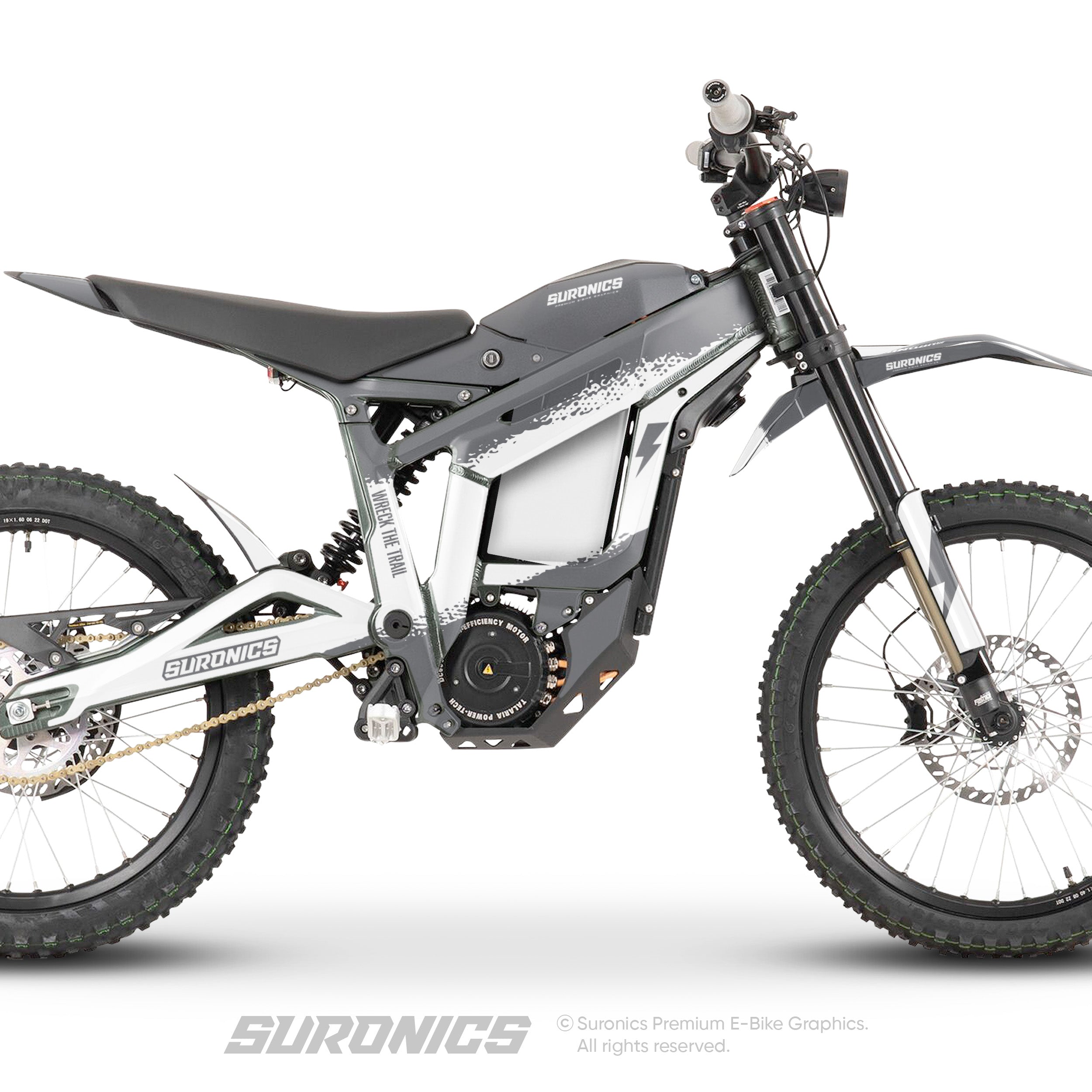 HALF GREY WHITE Talaria Sting MX3 MX4 Graphics kit