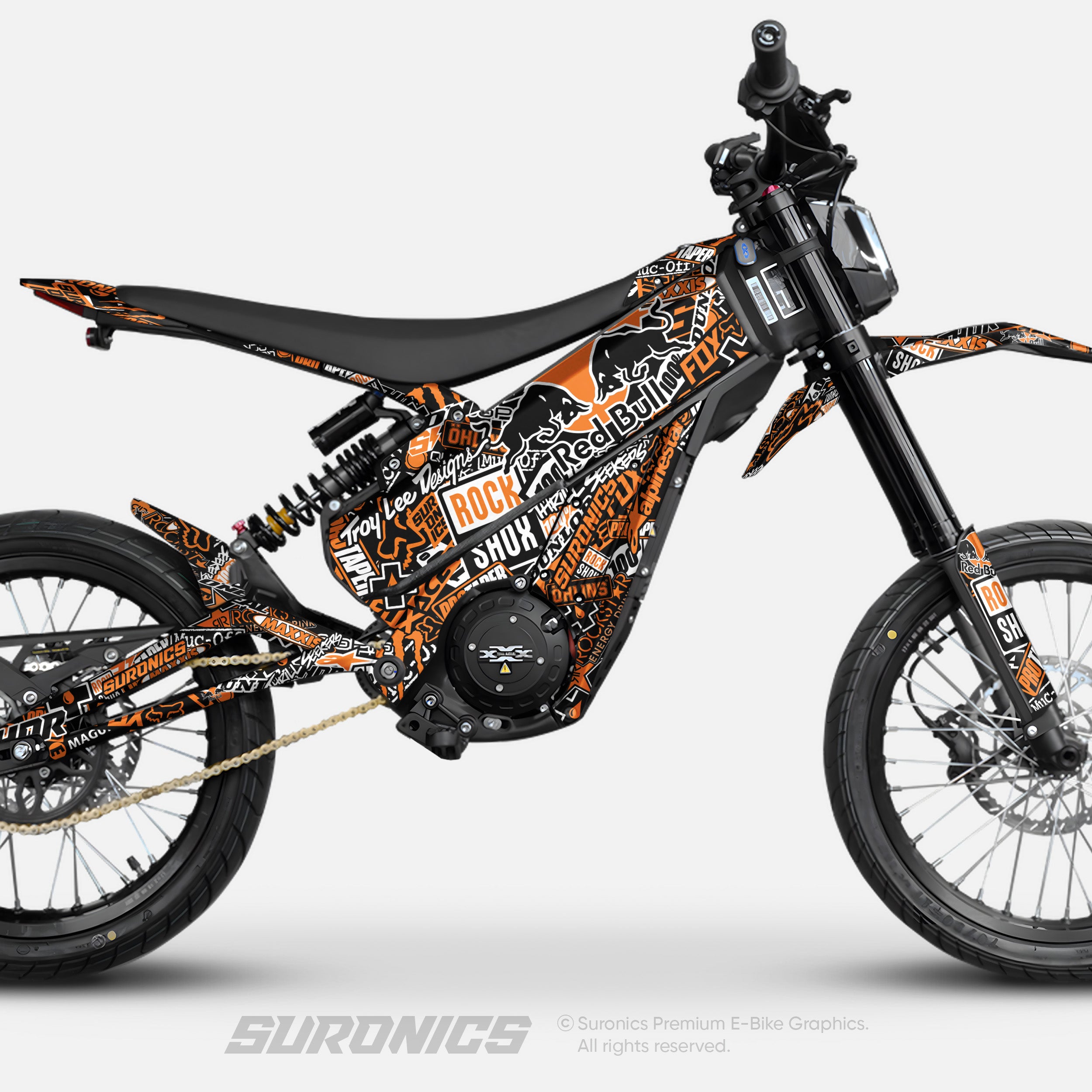 STICKY BLACK ORANGE Talaria XXX Graphics kit