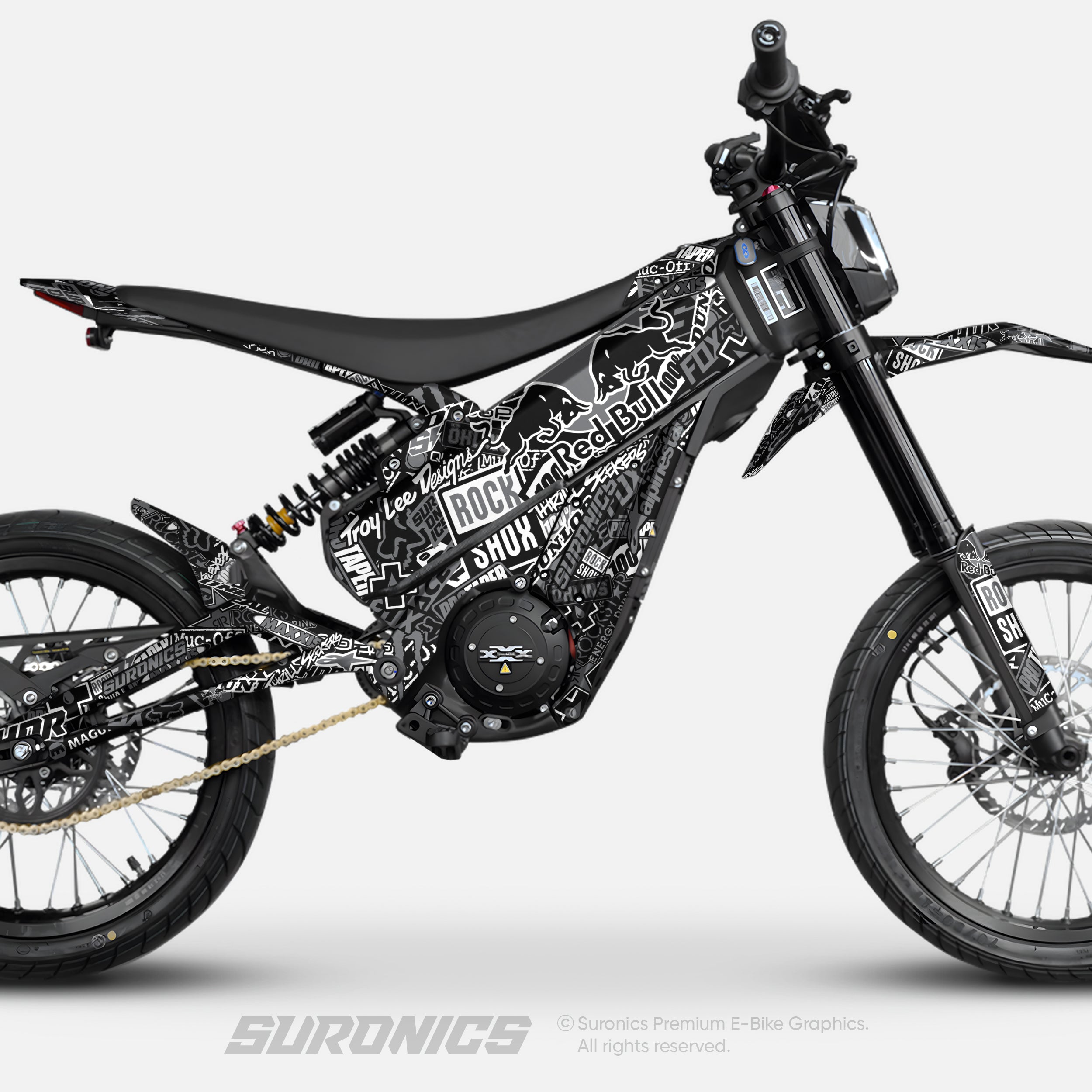 STICKY BLACK GREY Talaria XXX Graphics kit