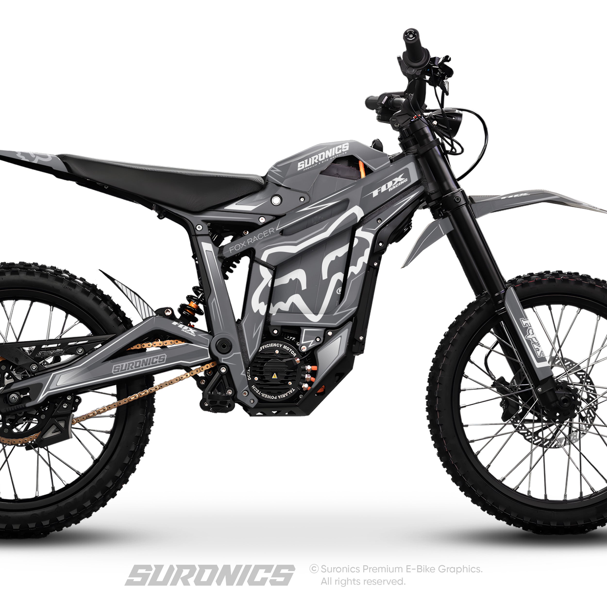 FOX RACER GREY WHITE Talaria Sting MX5 PRO Graphics kit