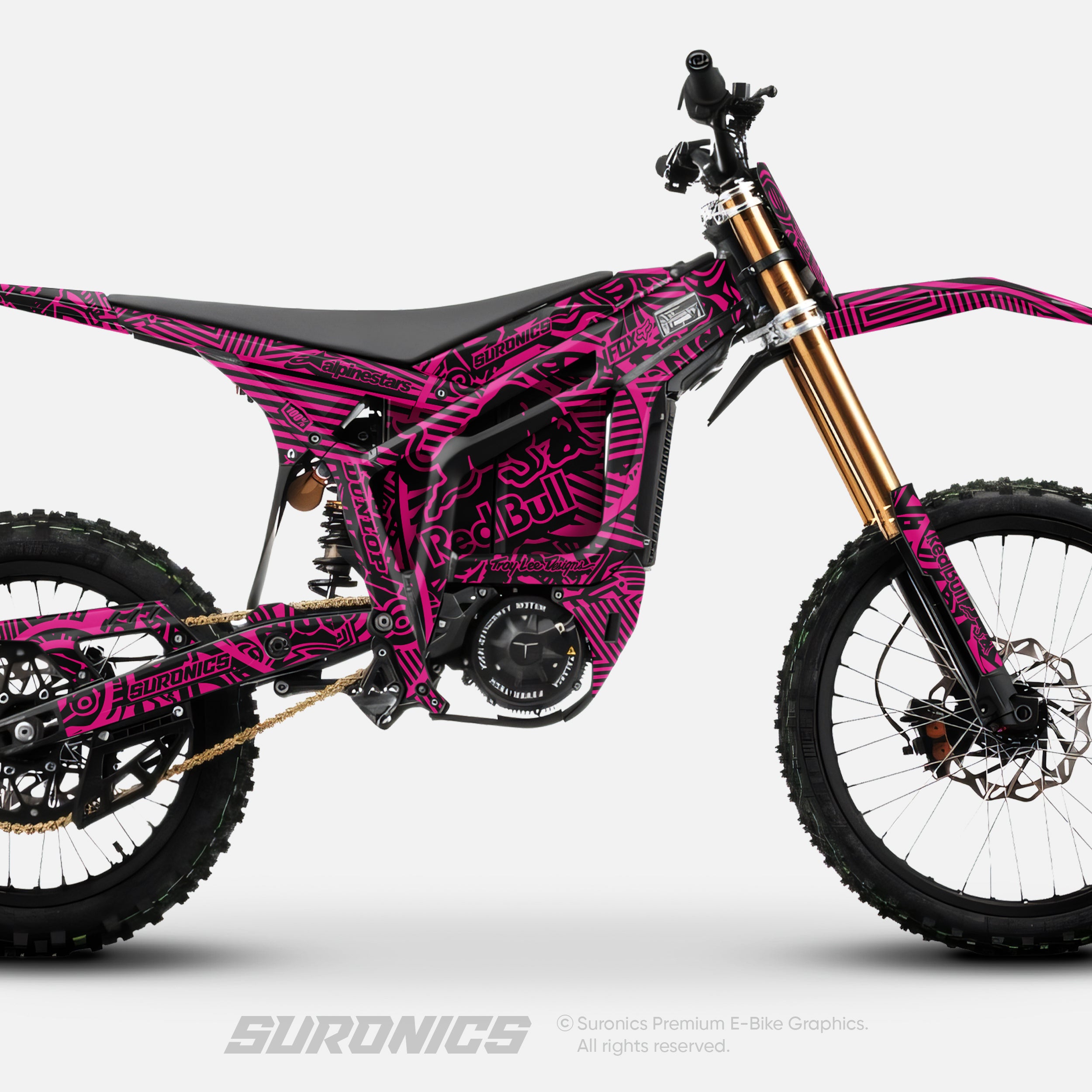 RACE ART BLACK MAGENTA Talaria Komodo Graphics kit