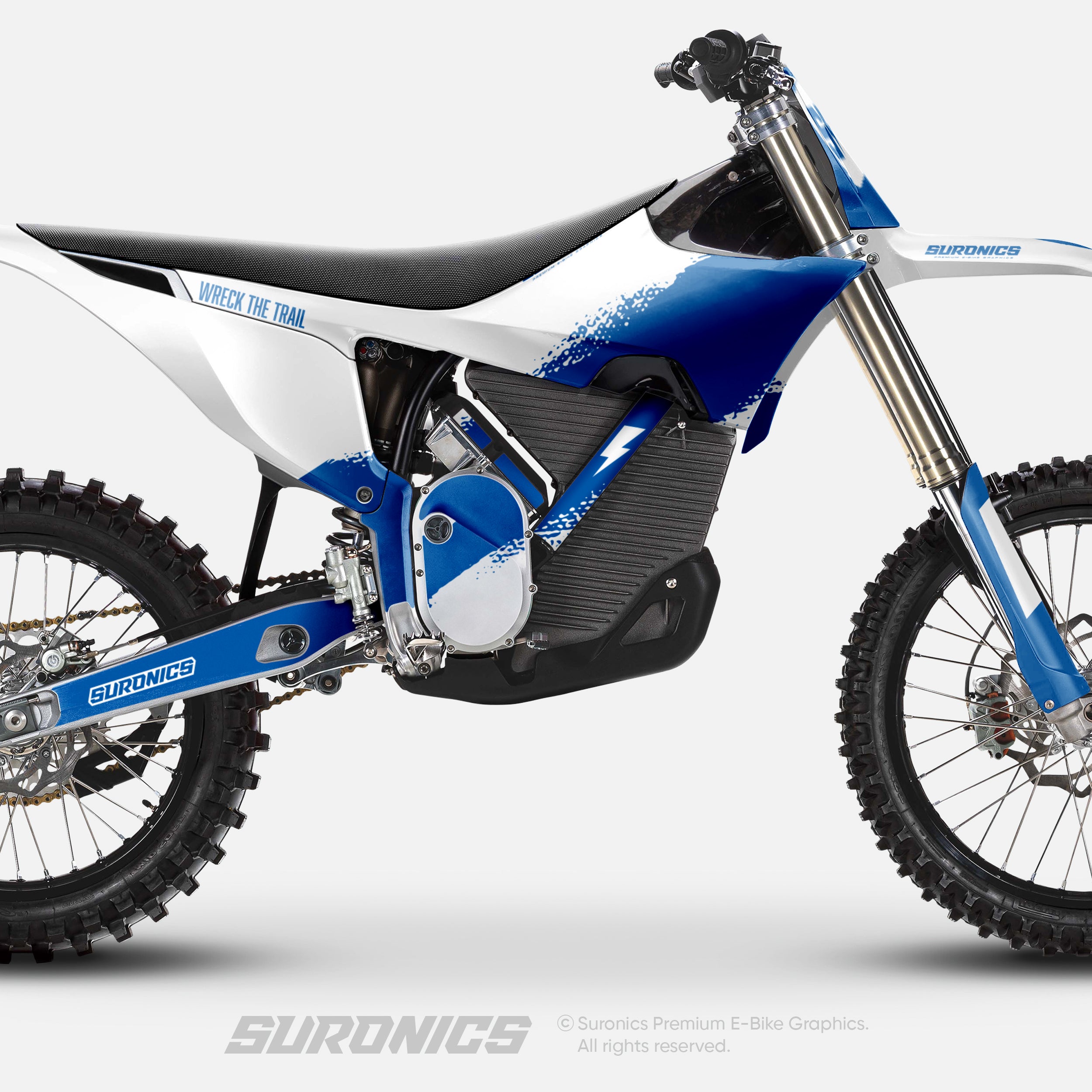 HALF WHITE BLUE Stark Varg Graphics kit