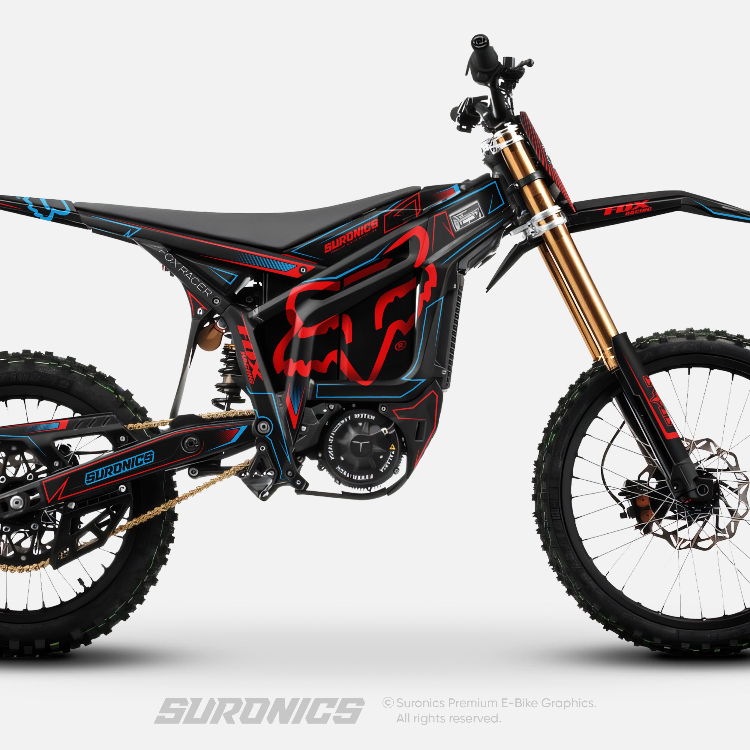 FOX RACER BLACK RED Talaria Komodo Graphics kit