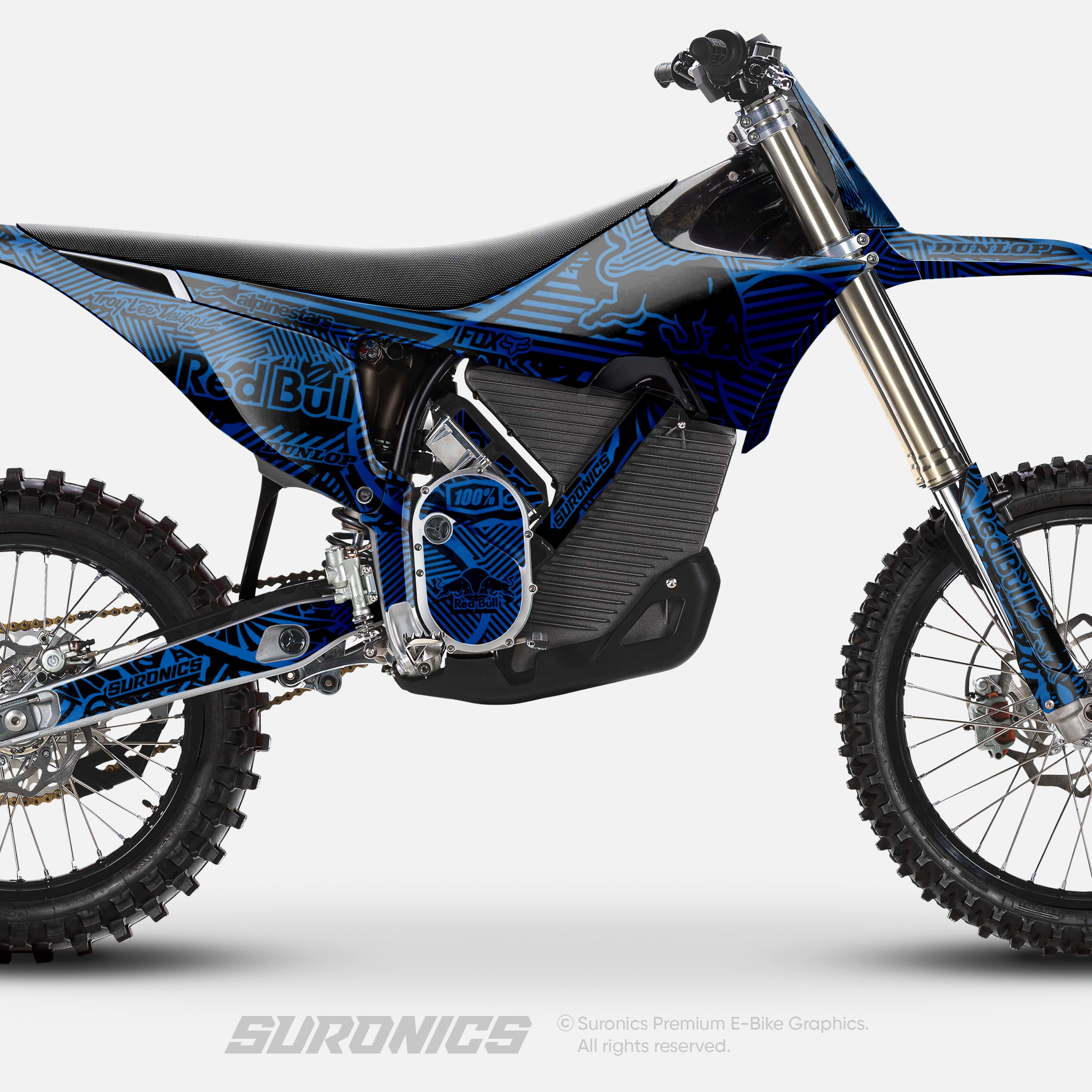 RACE ART BLACK BLUE Stark Varg Graphics kit